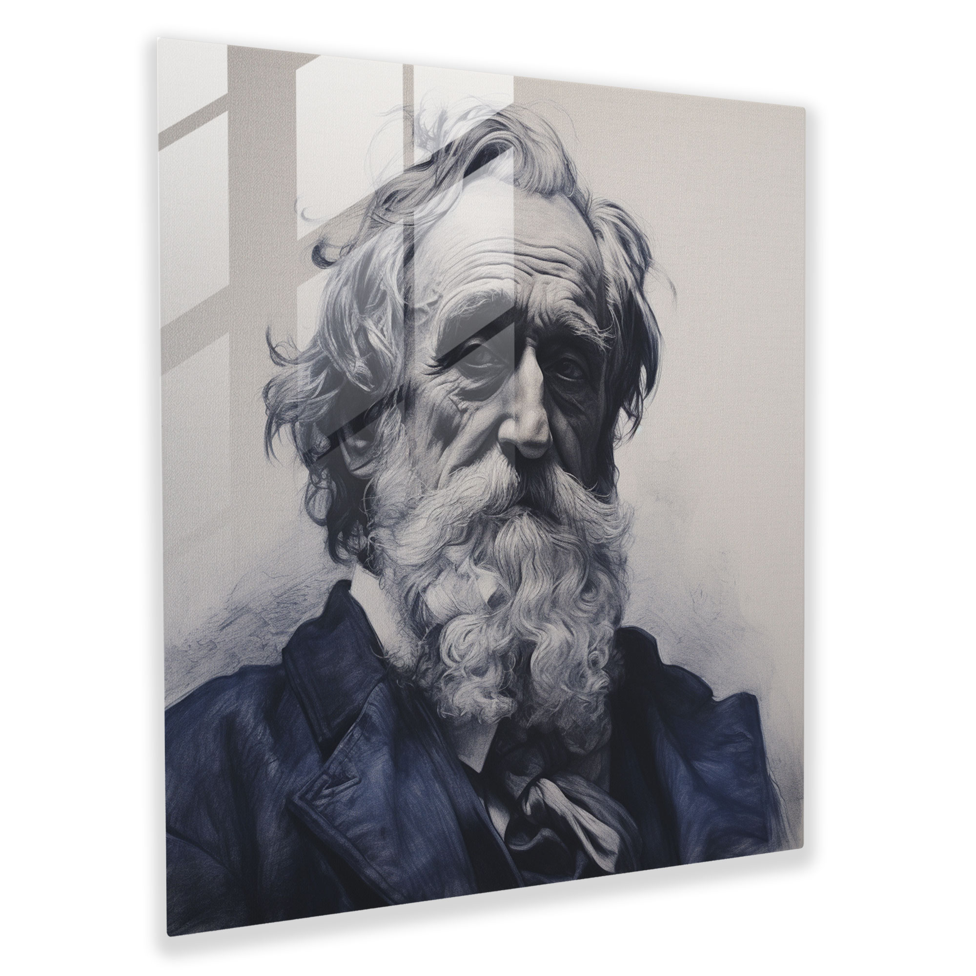 Classic Portrait Glass Print - Classic, History, Portrait, Classic