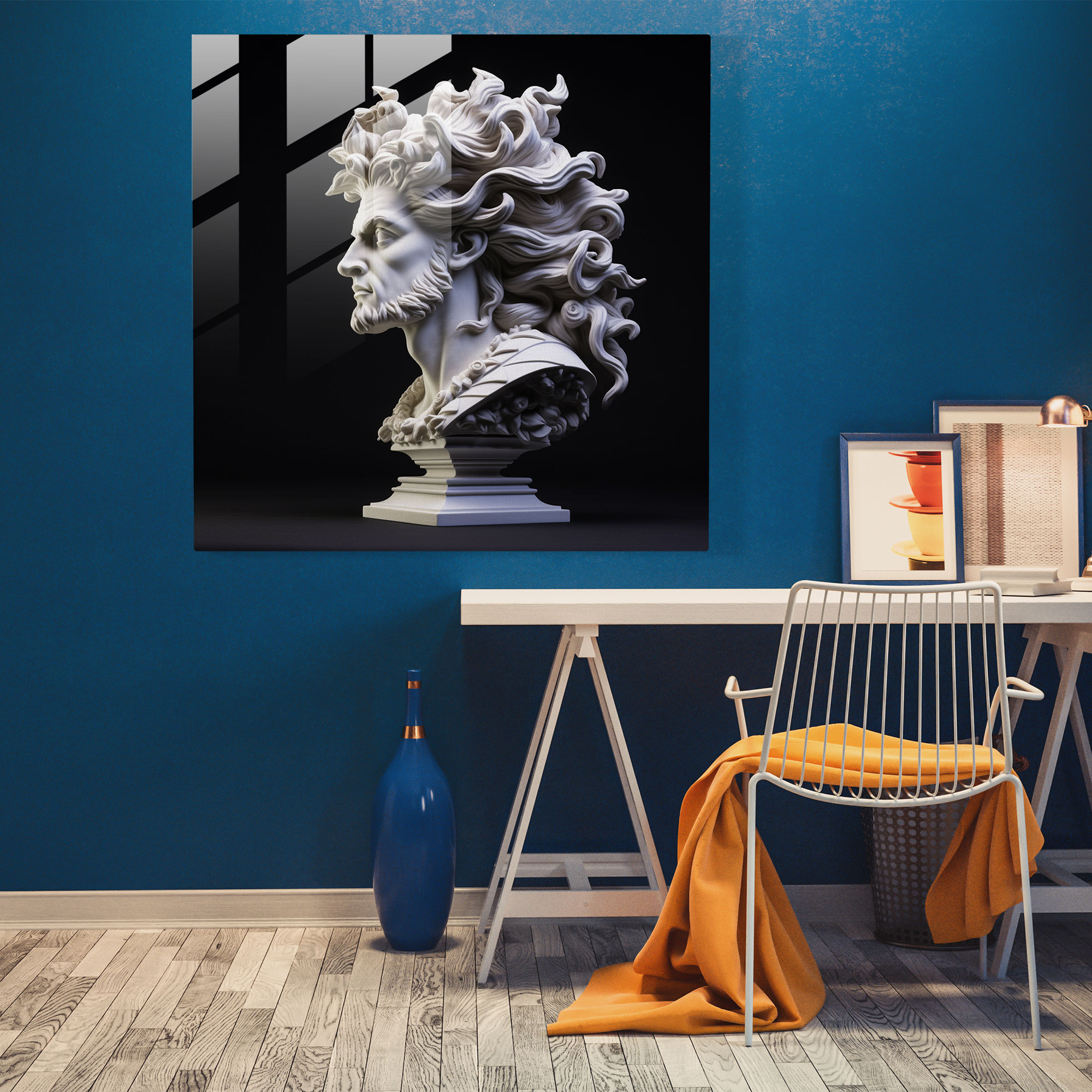 Classic Reproduction Glass Print - Classic, Elegant Touch, Famous Masterpiece, Intricate Details