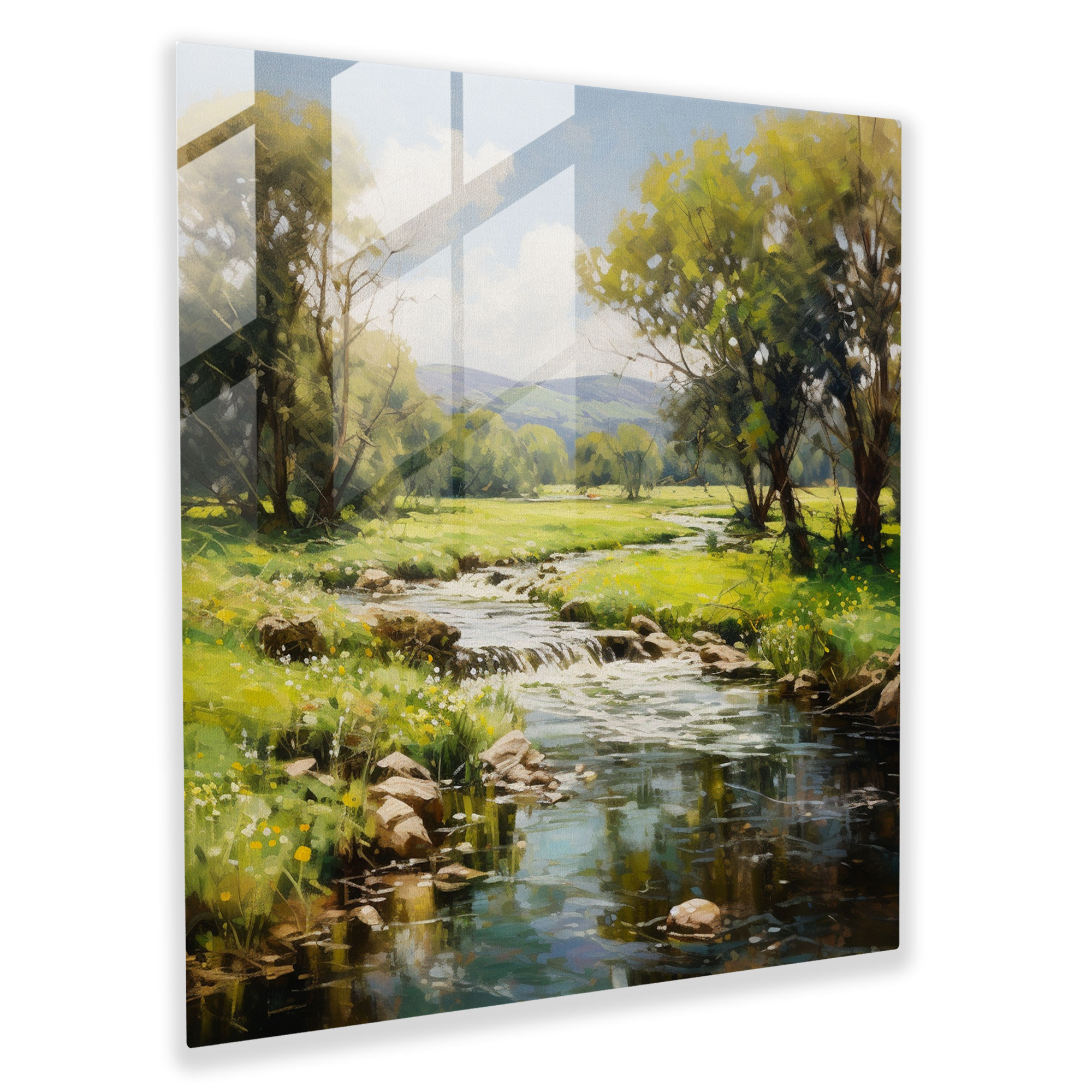 Classic Impressionist Glass Print - Classic, Glass Art, Tranquility, Home Decoration