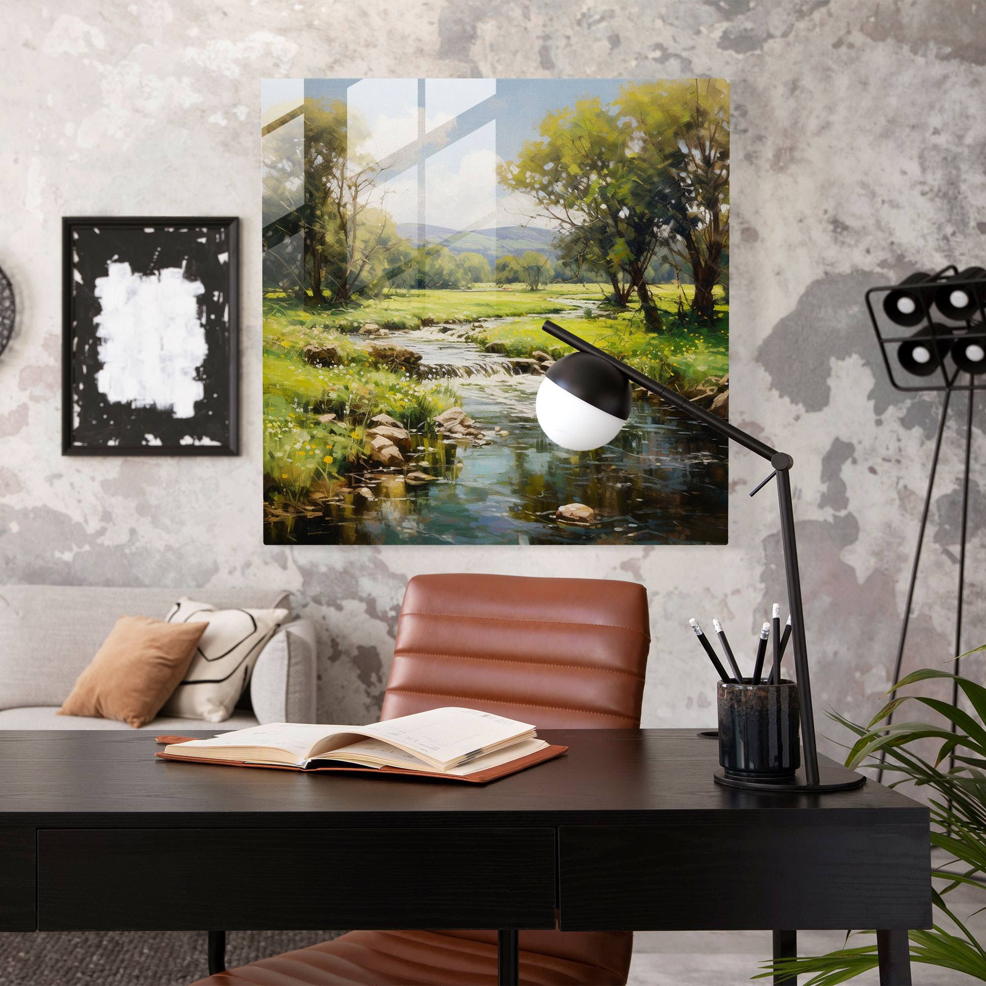 Classic Impressionist Glass Print - Classic, Glass Art, Tranquility, Home Decoration