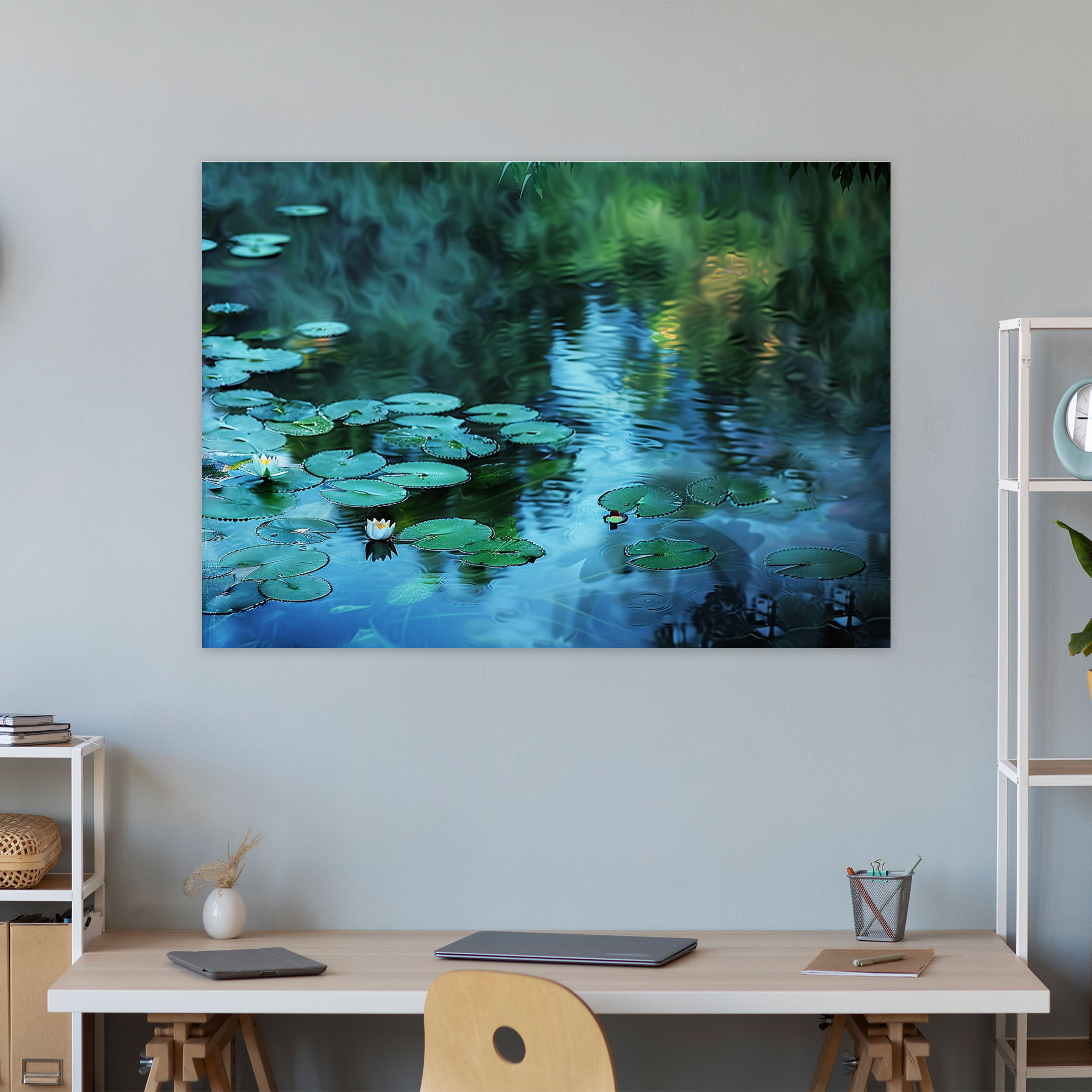 Su Zambakları Kanvas Tablo - Claude Monet Tarzı Duvar Sanatı