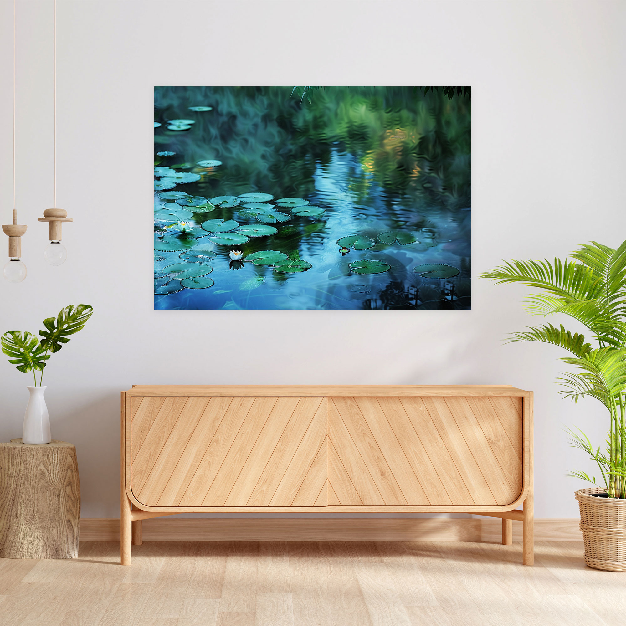 Su Zambakları Kanvas Tablo - Claude Monet Tarzı Duvar Sanatı
