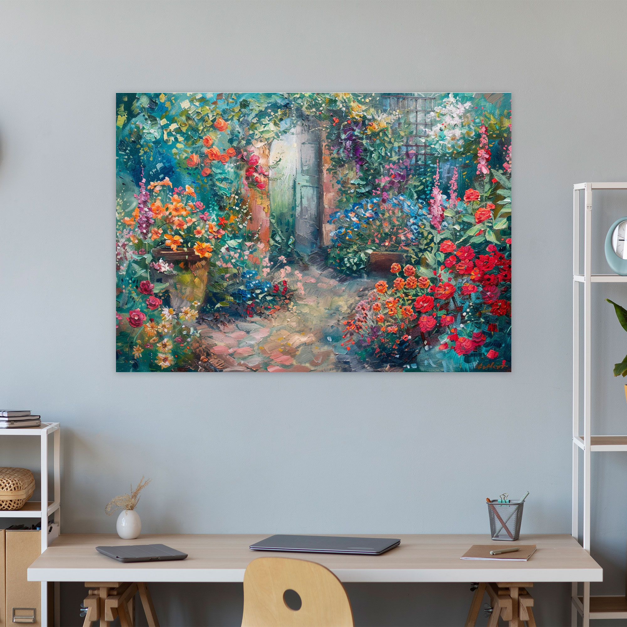 Colorful Garden Wall Art - Claude Monet, Claude Monet Style, Home Decoration, Canvas Print