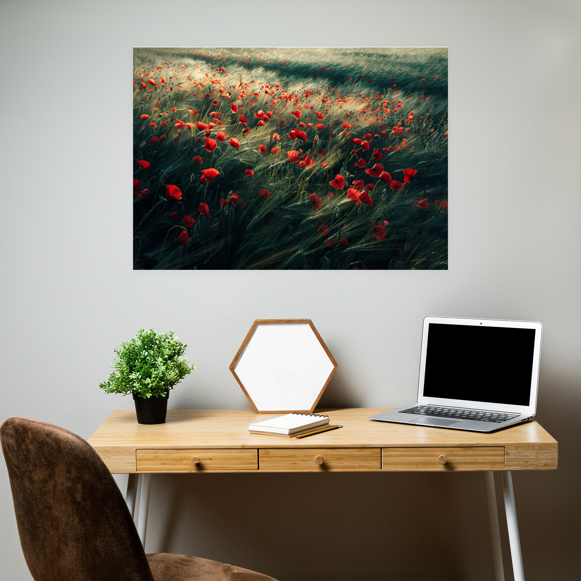 Poppy Field Canvas Print - Claude Monet, Home Decoration, Canvas Print, Canvas