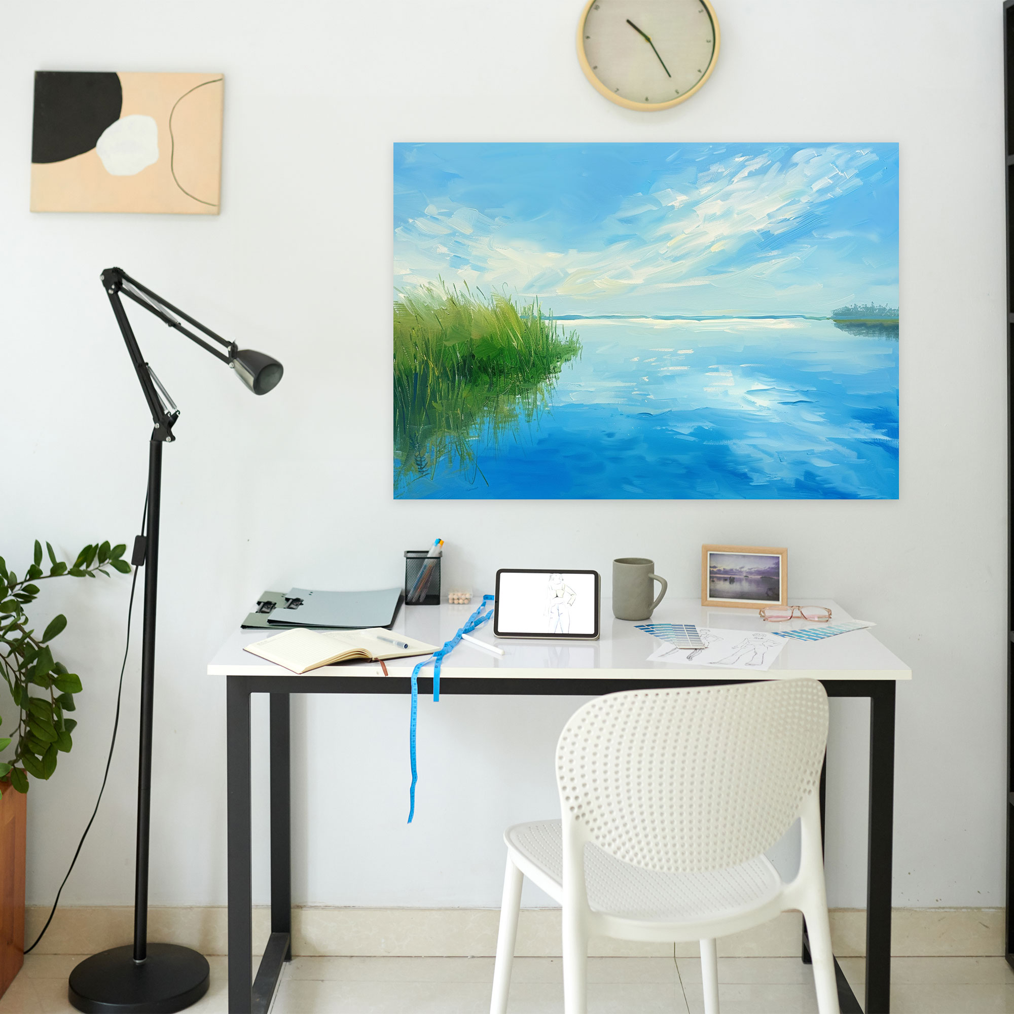 Tranquil Lake Canvas Print - Claude Monet, Canvas, Wall Decoration, Canvas Print
