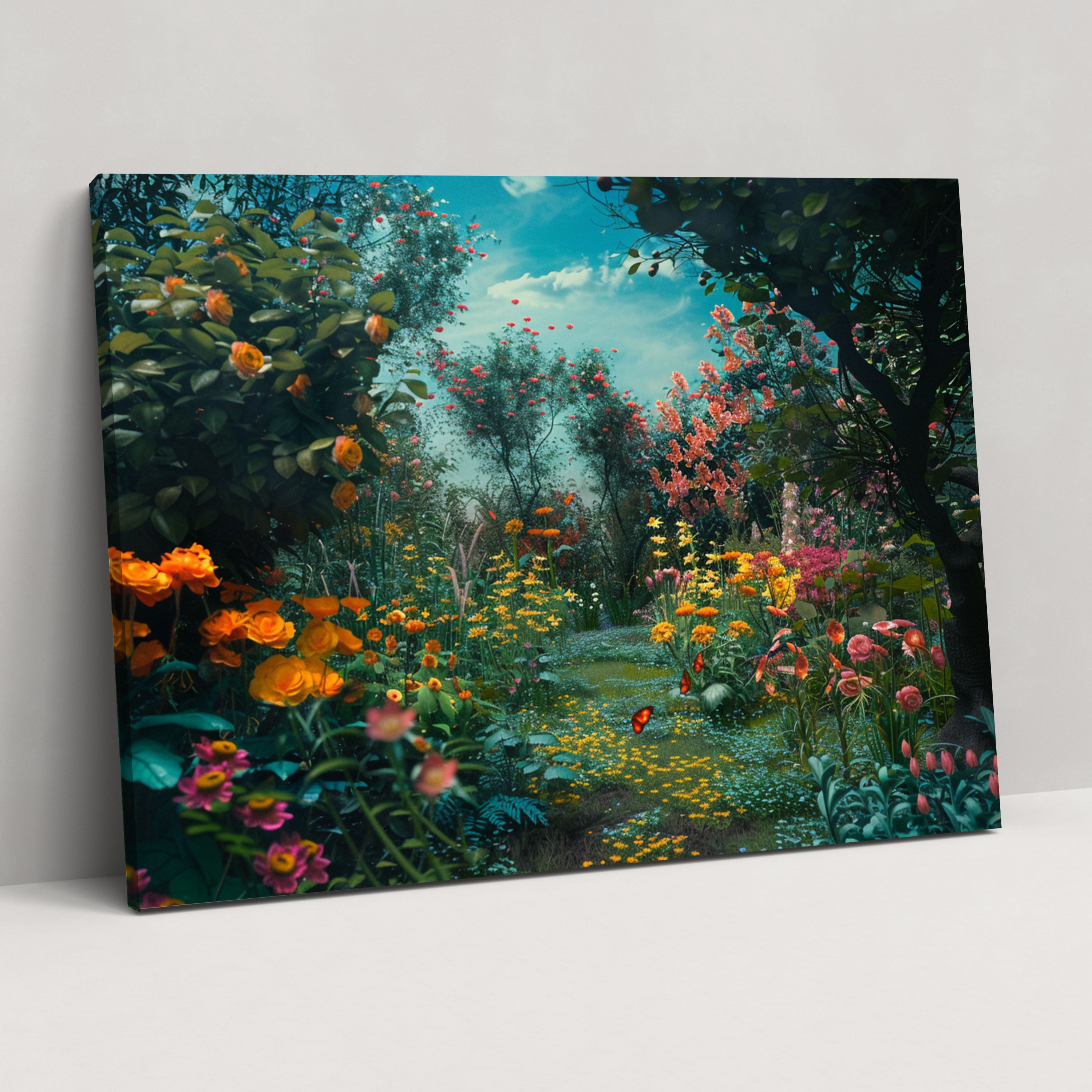 Whimsical Garden Canvas Print - Claude Monet, Wall Decoration, Home Decoration, Canvas Print
