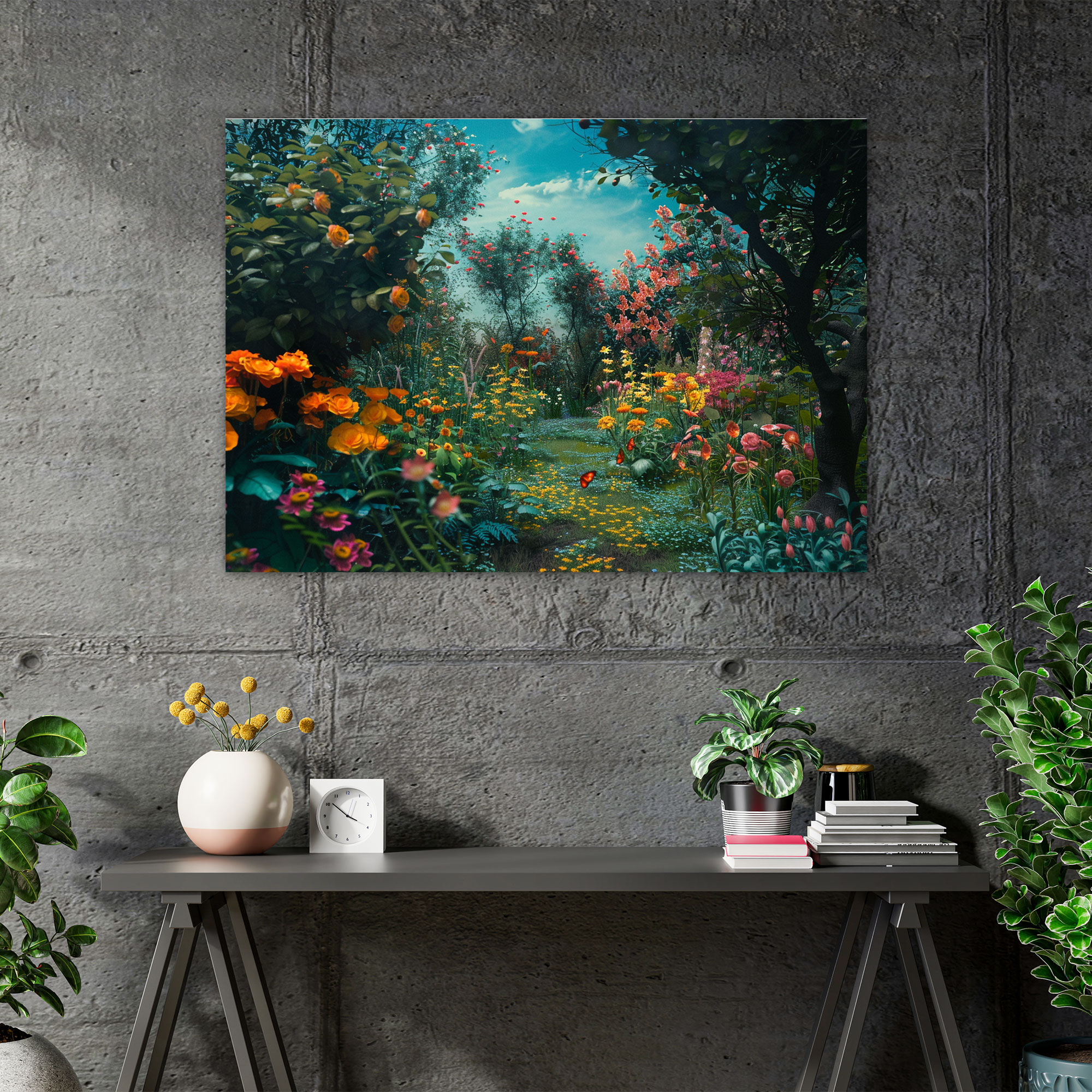 Whimsical Garden Canvas Print - Claude Monet, Wall Decoration, Home Decoration, Canvas Print
