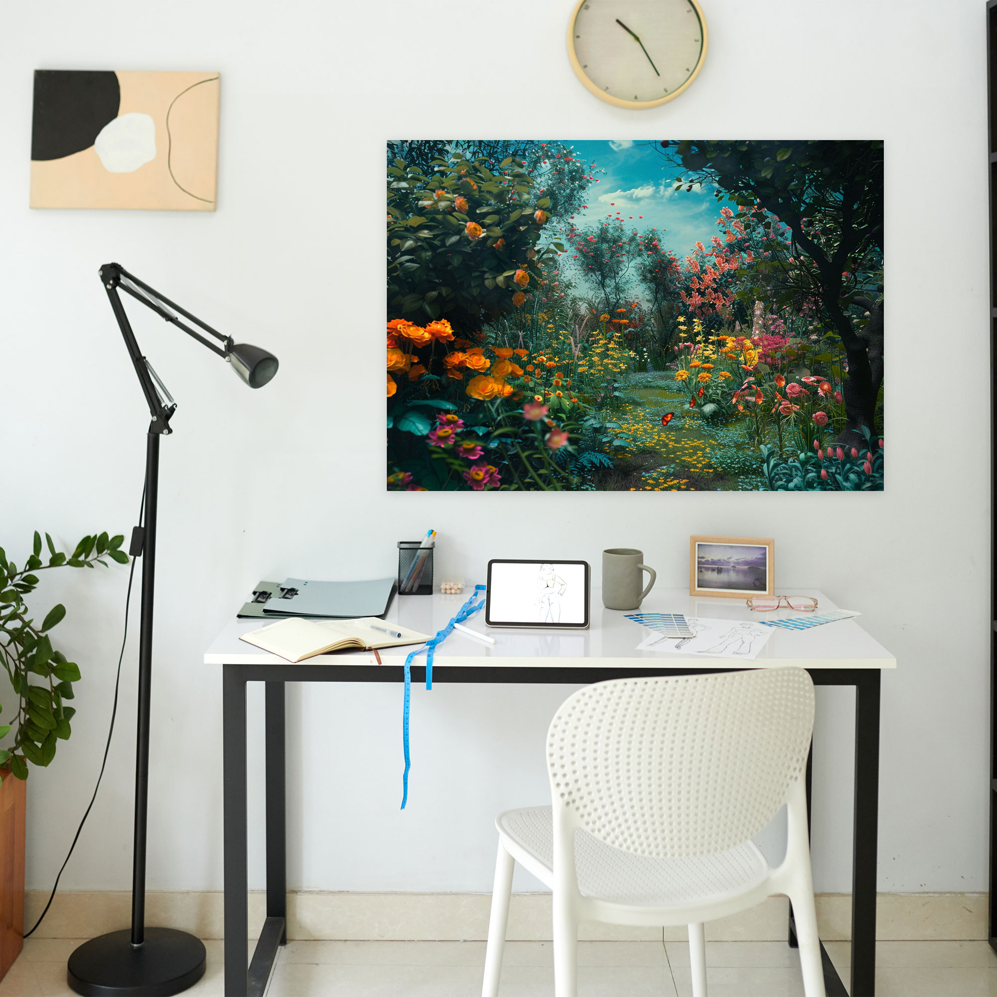 Whimsical Garden Canvas Print - Claude Monet, Wall Decoration, Home Decoration, Canvas Print