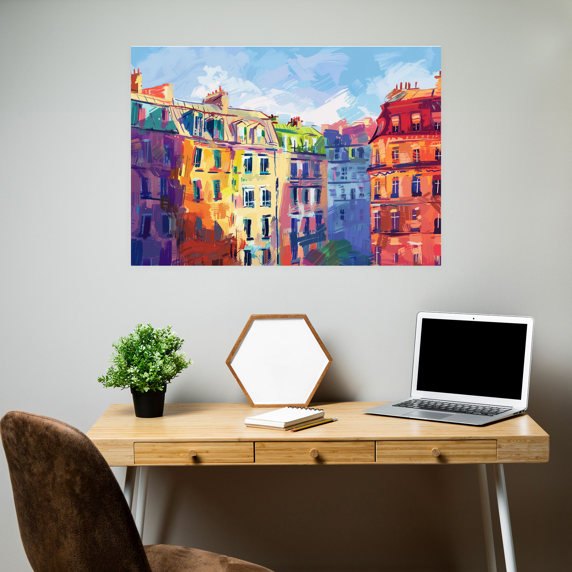 Cityscape Claude Monet Style Wall Art - Claude Monet, Canvas Wall Art, Canvas, Home Decoration