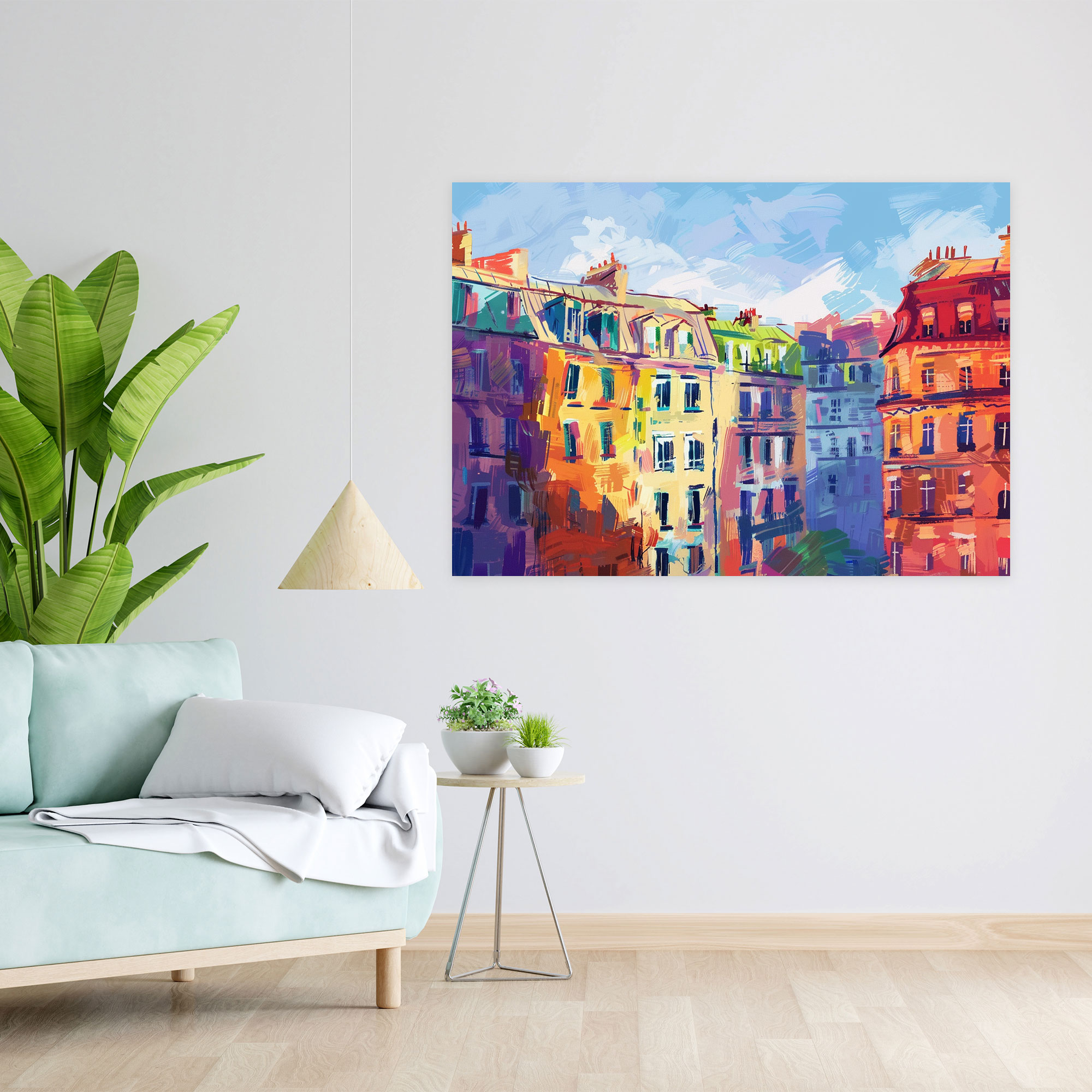 Cityscape Claude Monet Style Wall Art - Claude Monet, Canvas Wall Art, Canvas, Home Decoration