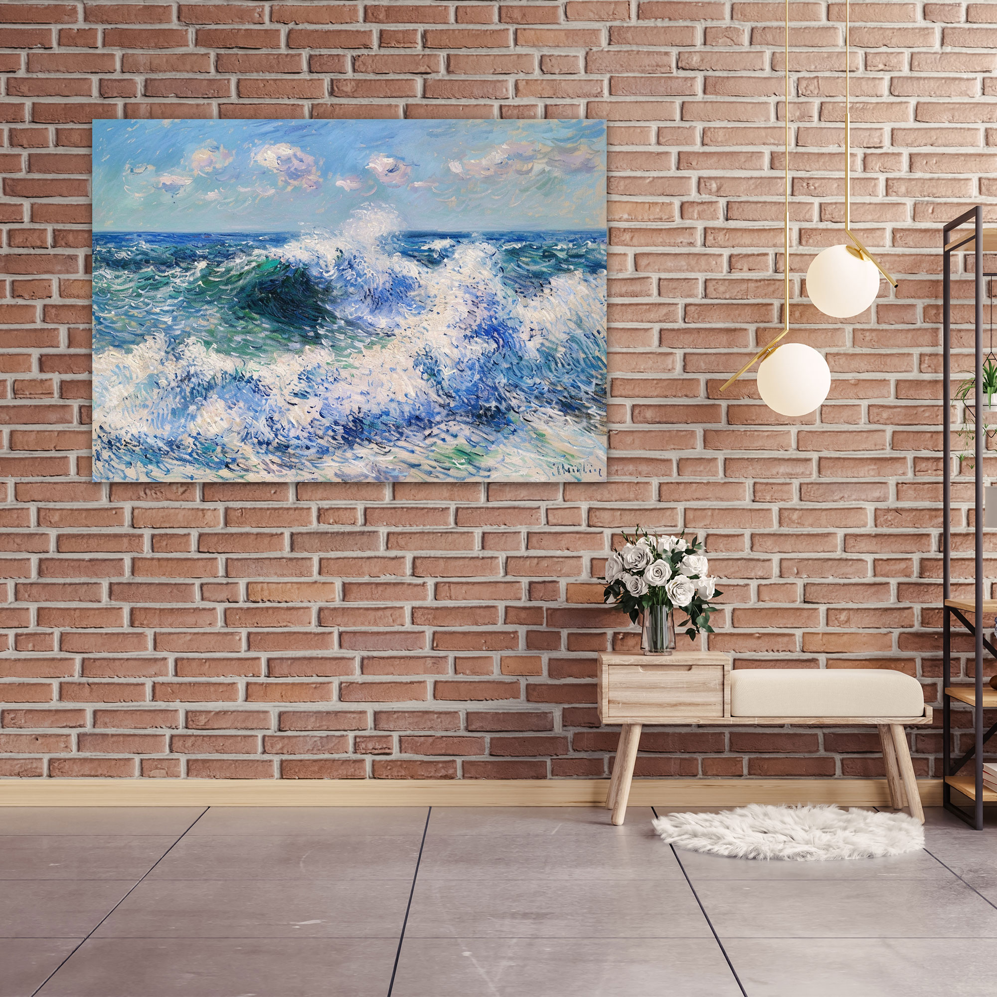 Seascape Claude Monet Style Wall Art - Claude Monet, Canvas Wall Art, Canvas, Wall Art