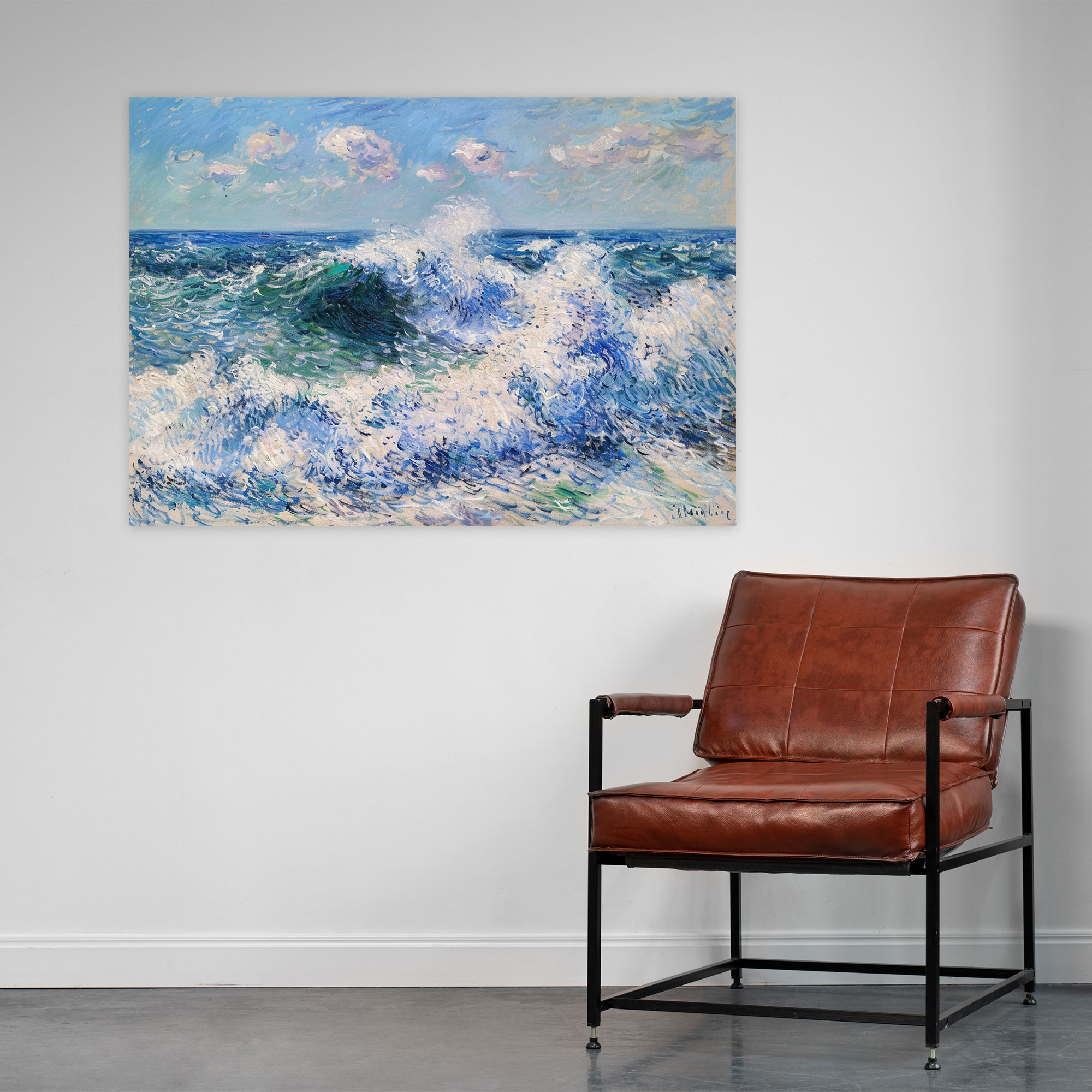 Seascape Claude Monet Style Wall Art - Claude Monet, Canvas Wall Art, Canvas, Wall Art