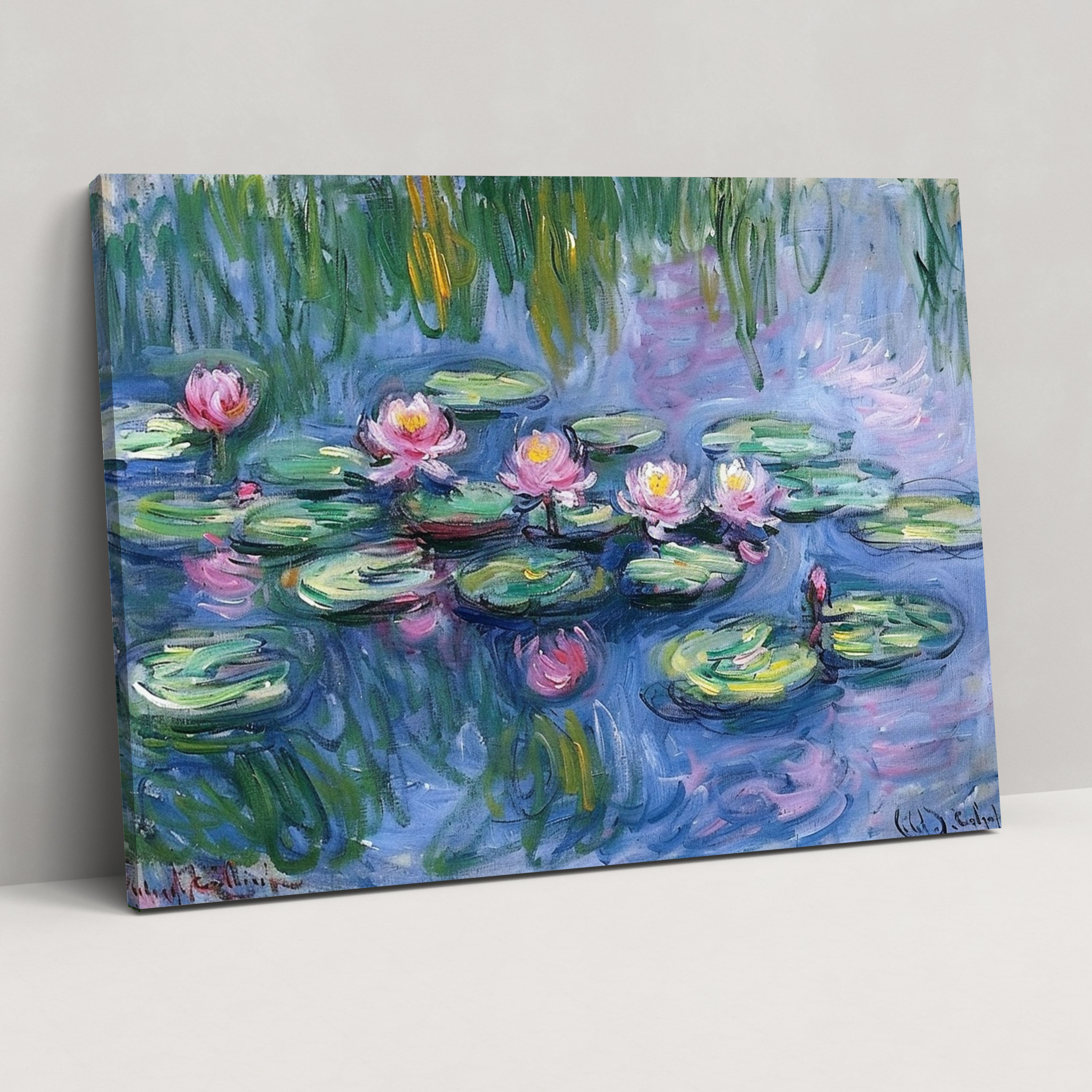 Claude Monet Water Lilies Canvas Print - Claude Monet, Canvas Print, Claude Monet, Wall Decoration