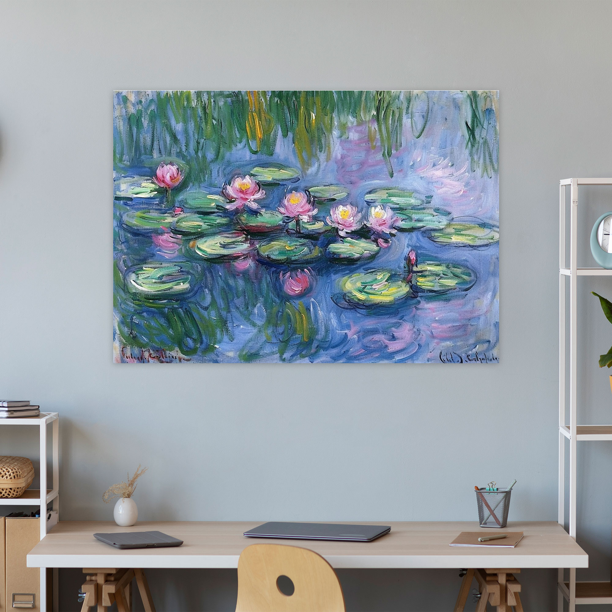 Claude Monet Water Lilies Canvas Print - Claude Monet, Canvas Print, Claude Monet, Wall Decoration
