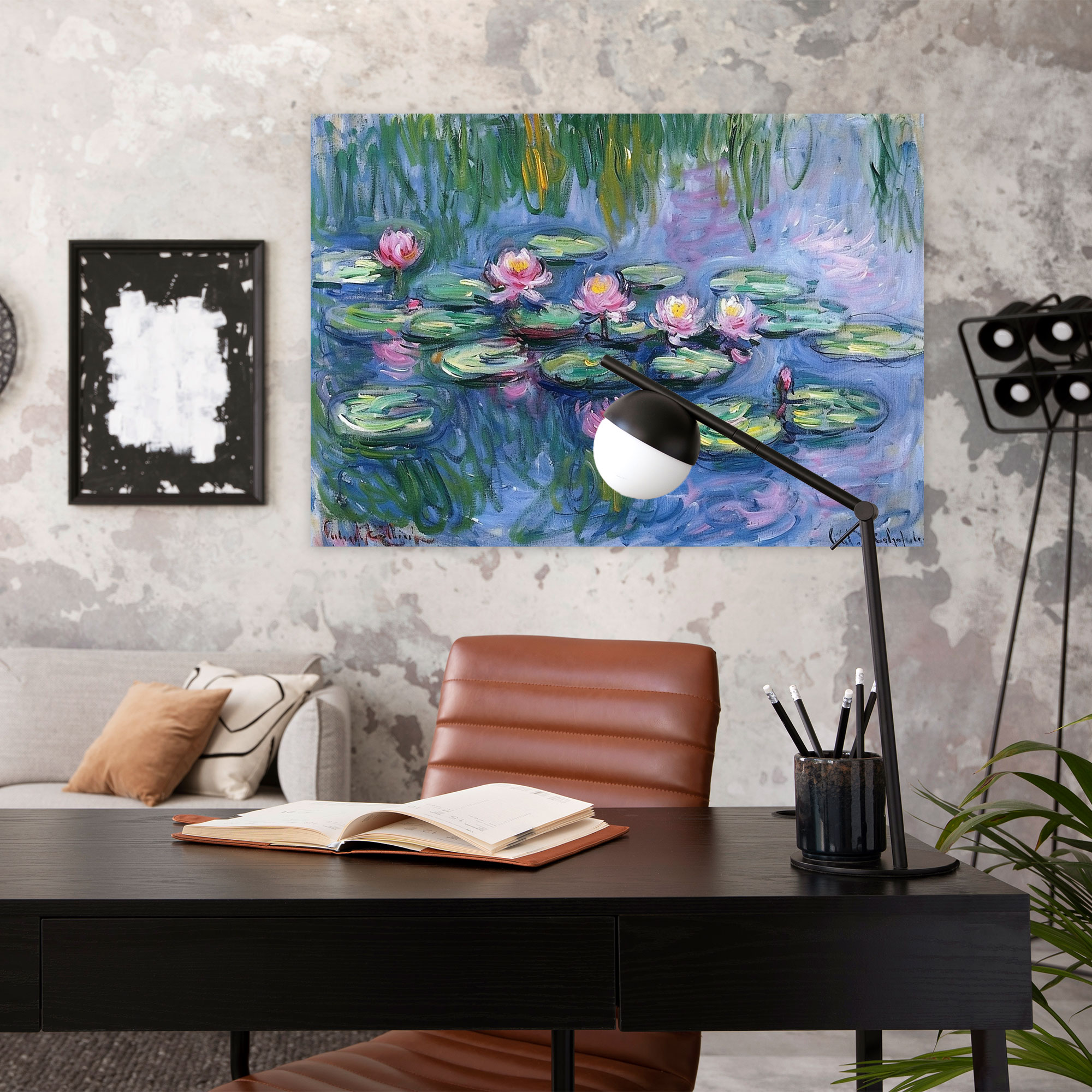Claude Monet Water Lilies Canvas Print - Claude Monet, Canvas Print, Claude Monet, Wall Decoration