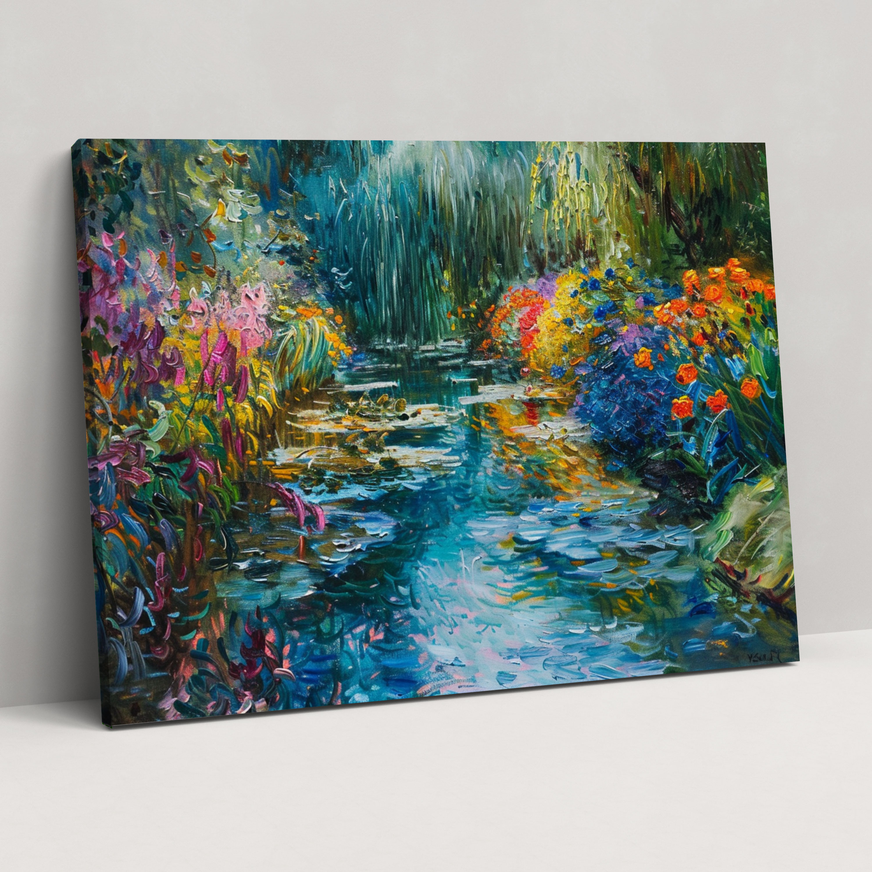 Claude Monet Giverny Garden Canvas Print - Claude Monet, Claude Monet, Canvas Print, Canvas