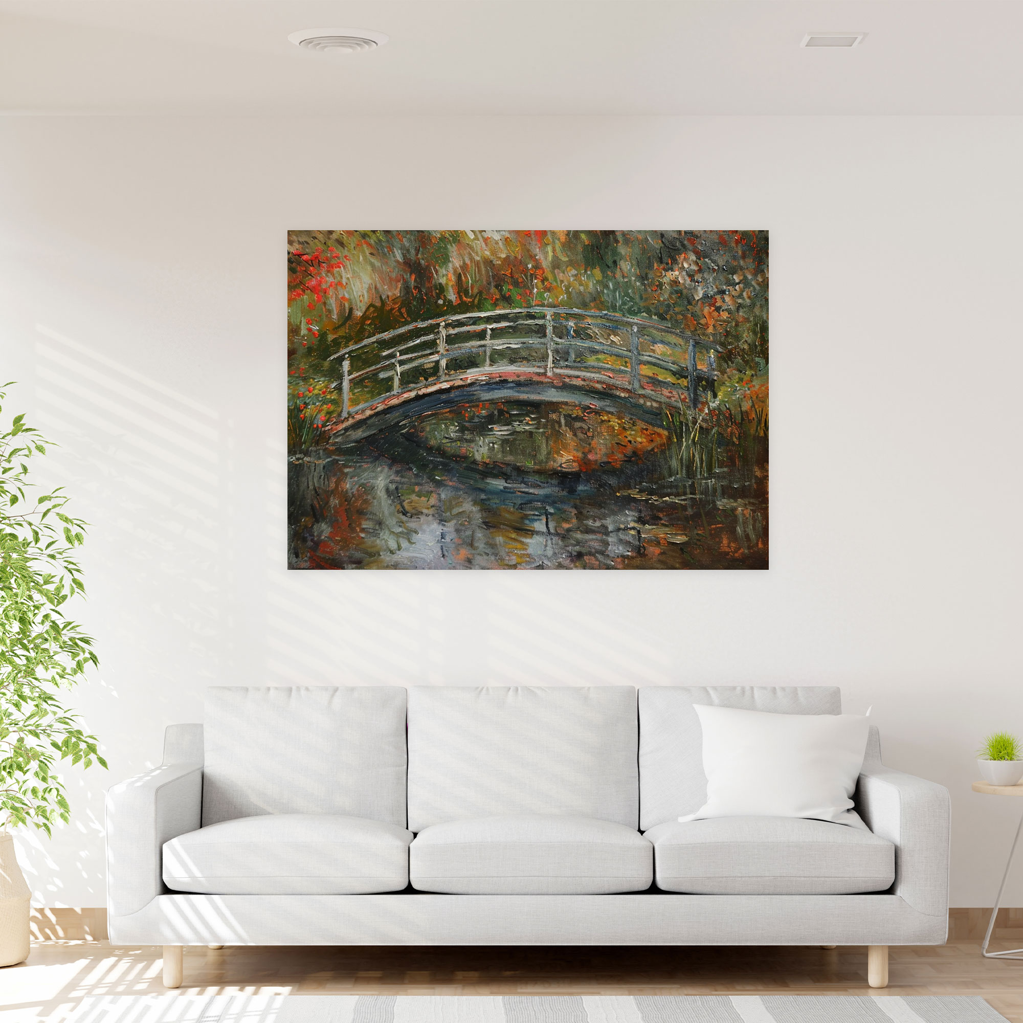 Claude Monet Japanese Bridge Canvas Print - Claude Monet, Canvas Print, Home Decoration, Wall Art