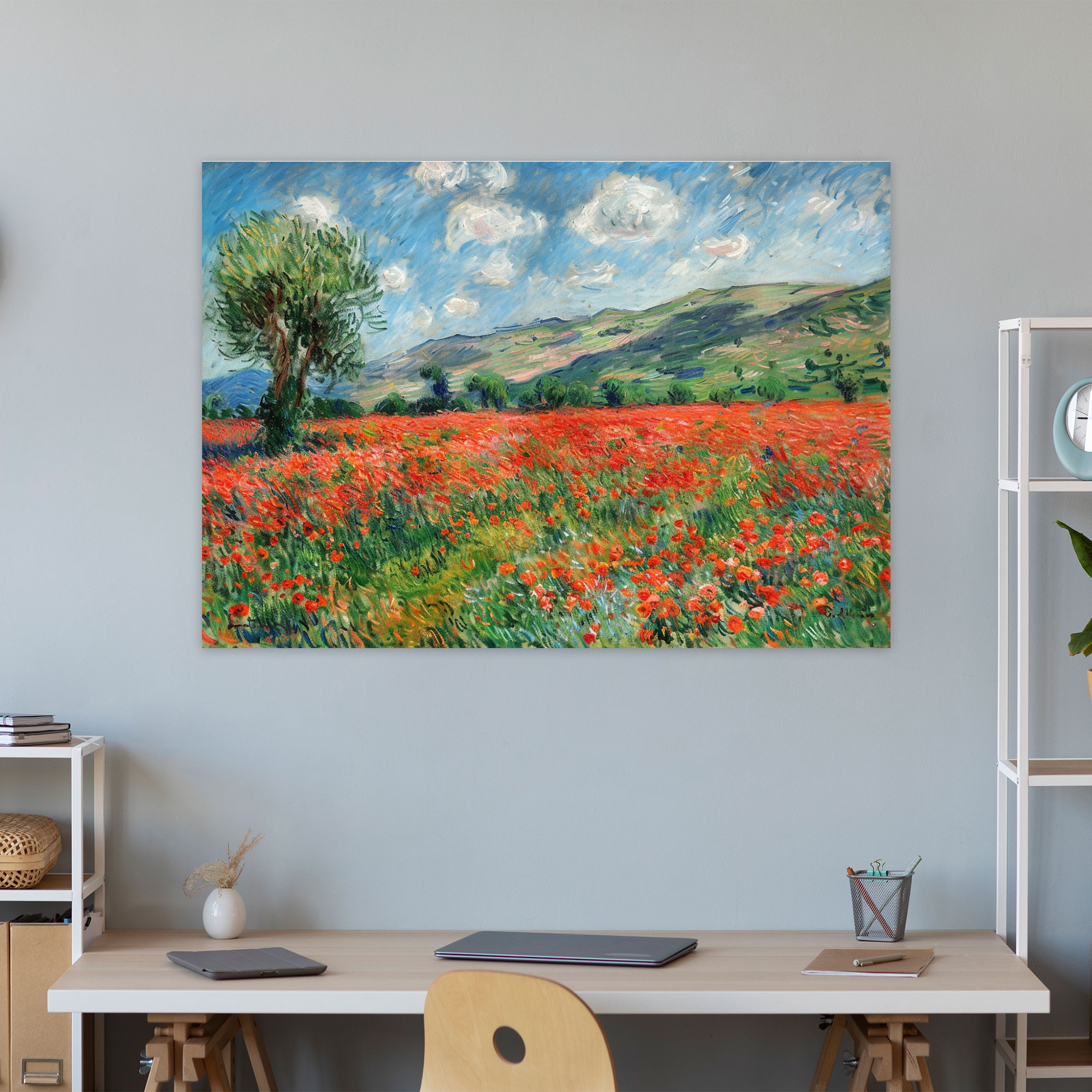 Claude Monet Poppy Field Wall Art - Claude Monet, Wall Art, Claude Monet, Canvas Wall Art