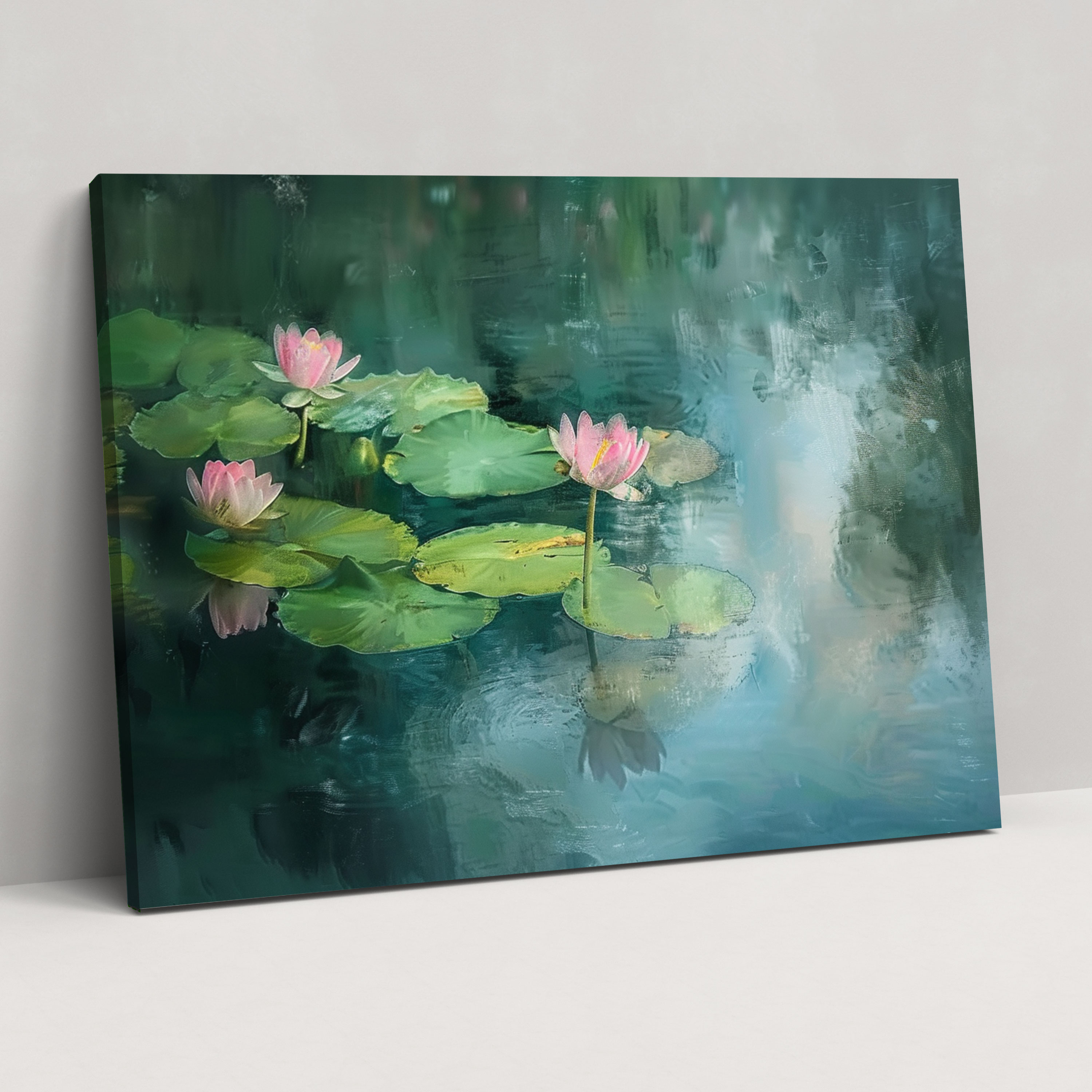 Claude Monet Water Lilies Canvas Print - Claude Monet, Wall Decoration, Wall Art, Claude Monet