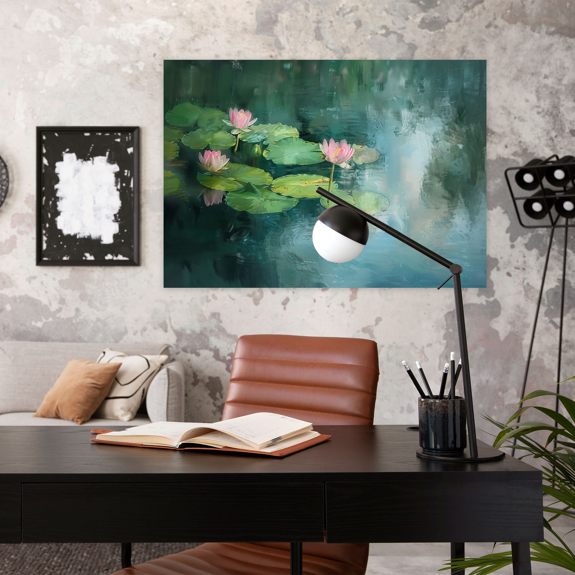 Claude Monet Water Lilies Canvas Print - Claude Monet, Wall Decoration, Wall Art, Claude Monet