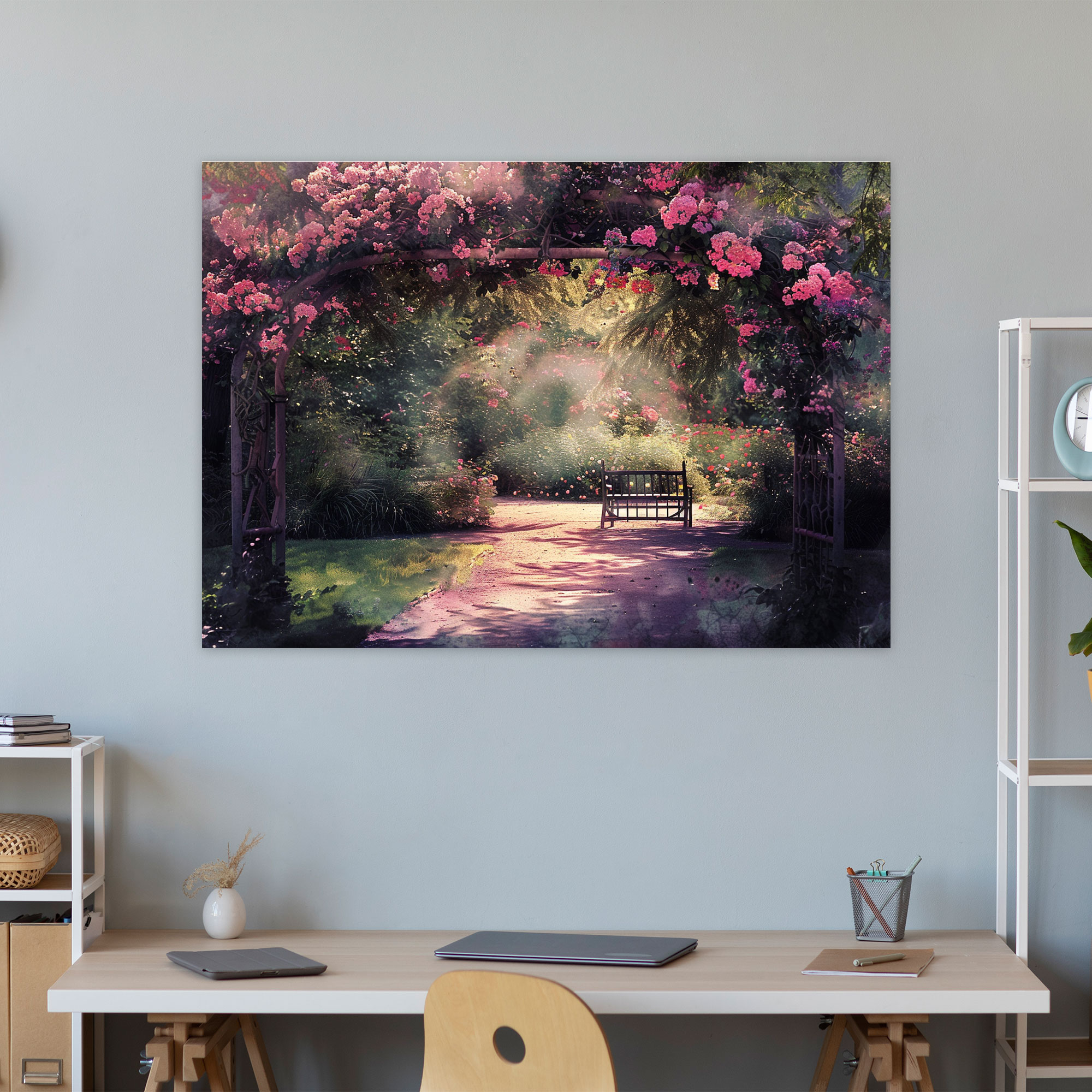 Claude Monet Blooming Flowers Canvas Print - Claude Monet, Wall Decoration, Canvas Print, Wall Art