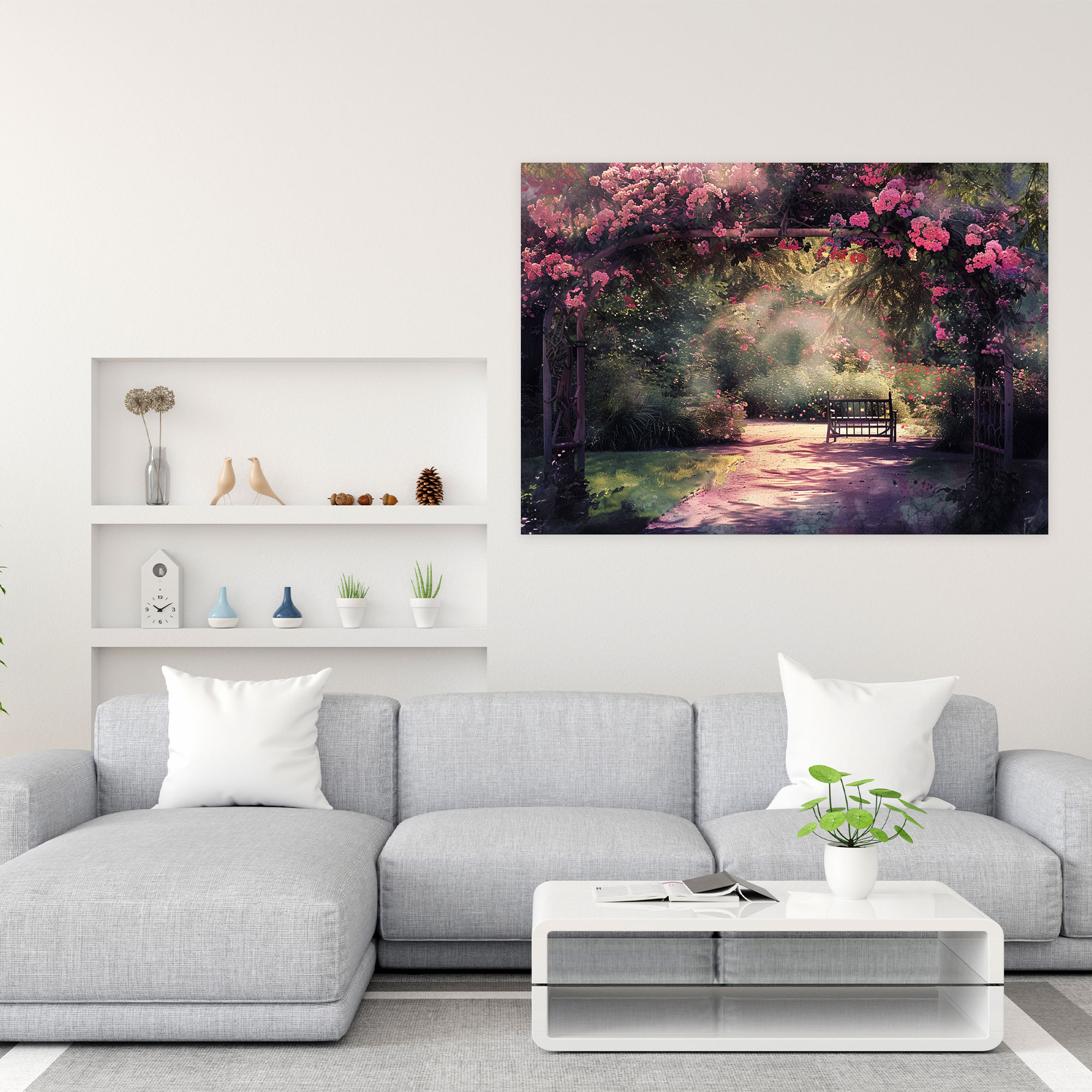 Claude Monet Blooming Flowers Canvas Print - Claude Monet, Wall Decoration, Canvas Print, Wall Art