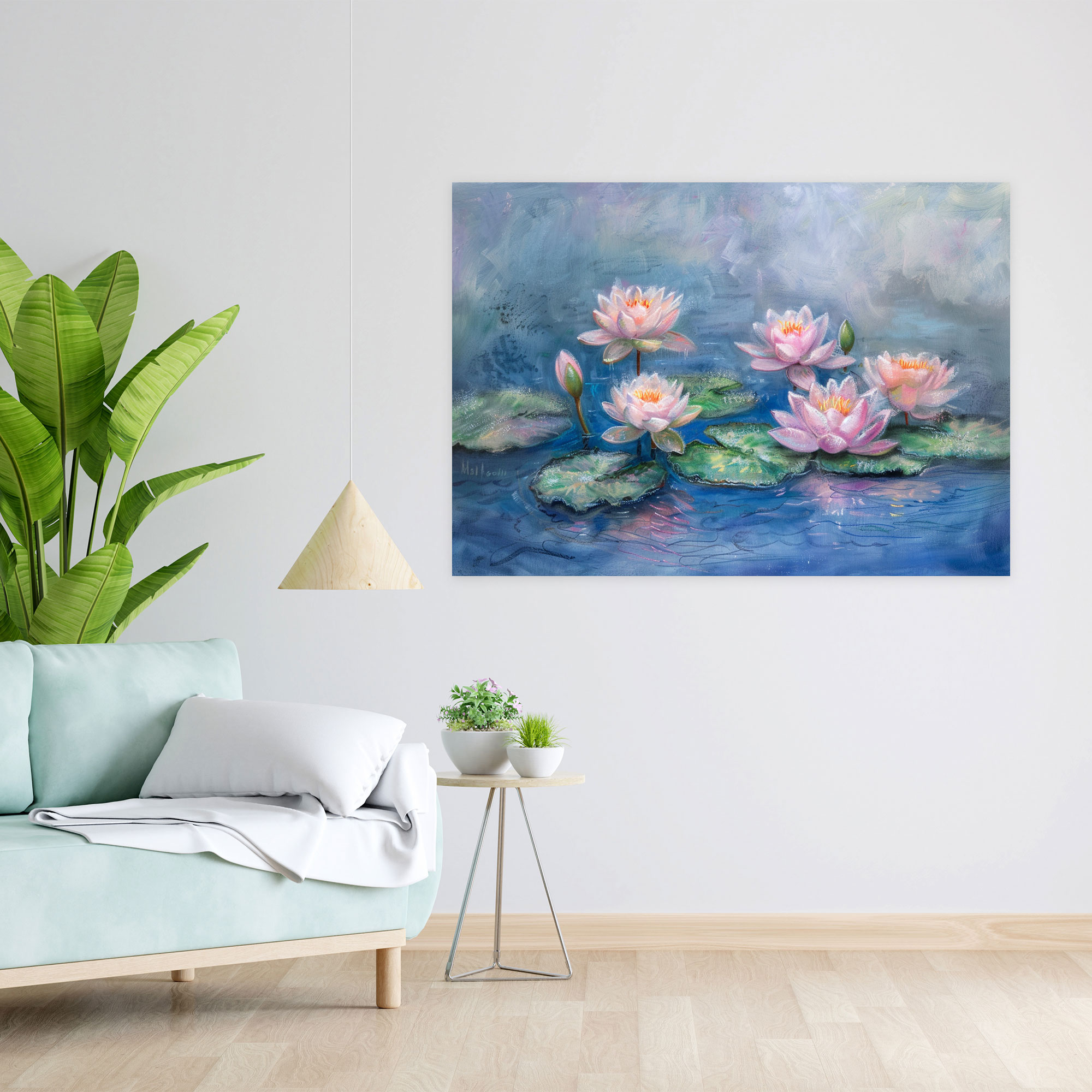 Claude Monet Water Lilies Canvas Print - Claude Monet, Home Decoration, Canvas Print, Wall Art