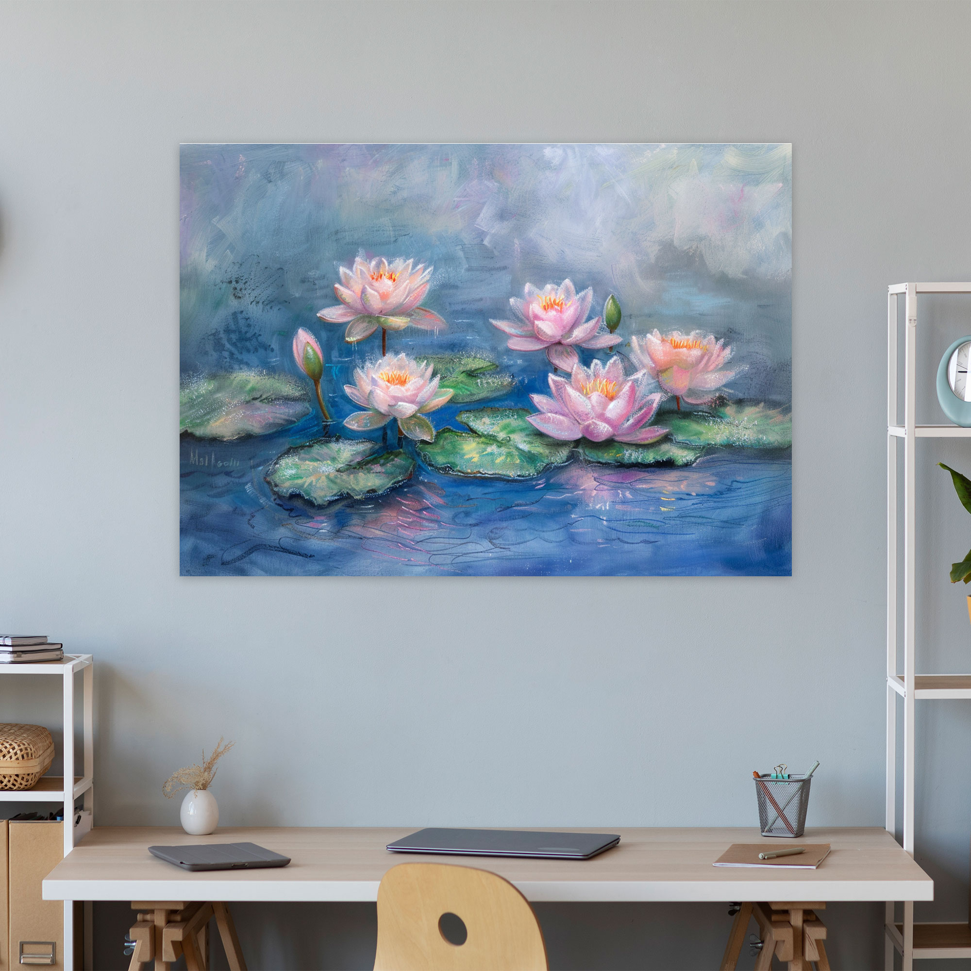 Claude Monet Water Lilies Canvas Print - Claude Monet, Home Decoration, Canvas Print, Wall Art