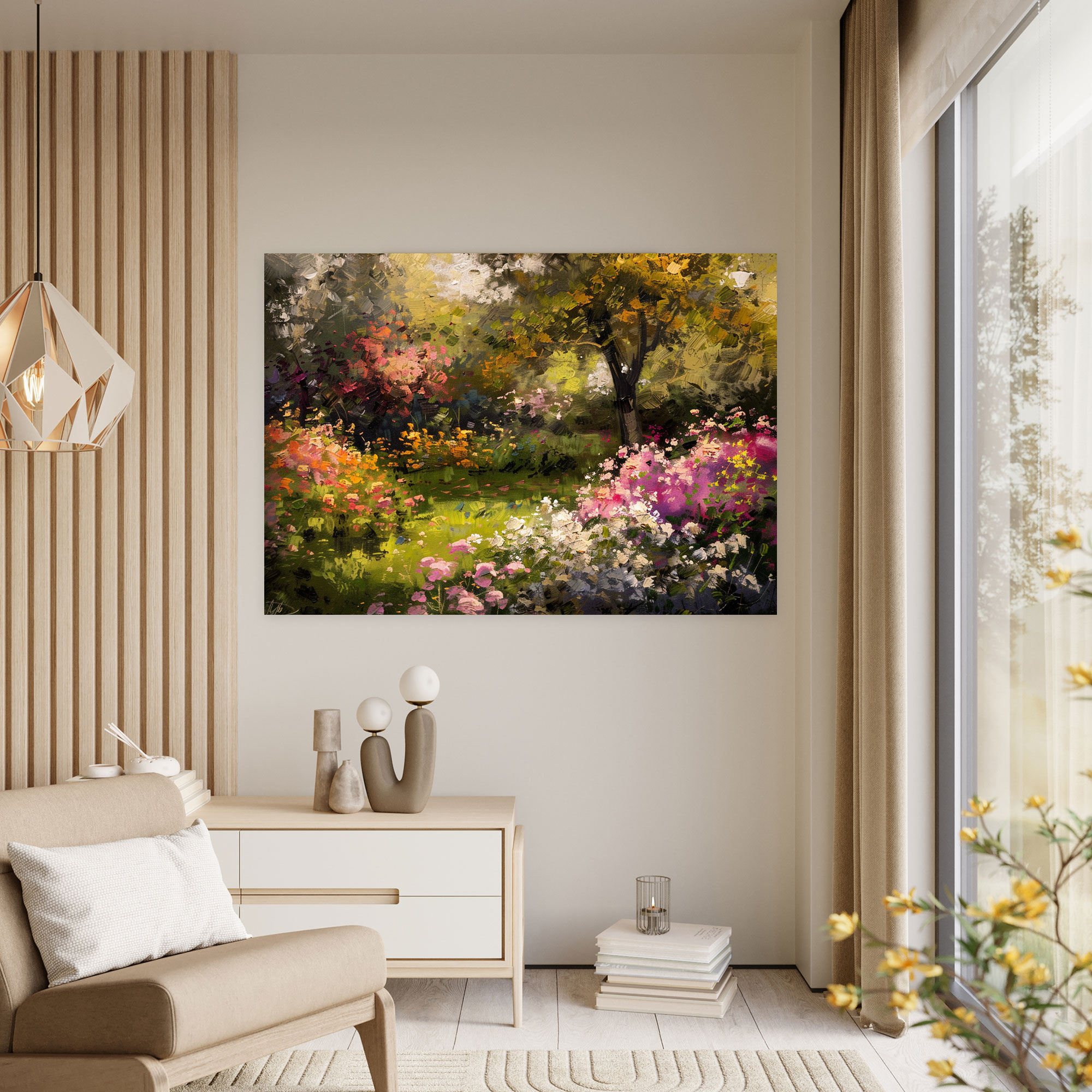 Impressionist Garden Wall Art - Claude Monet, Impressionist, Wall Art, Wall Decoration