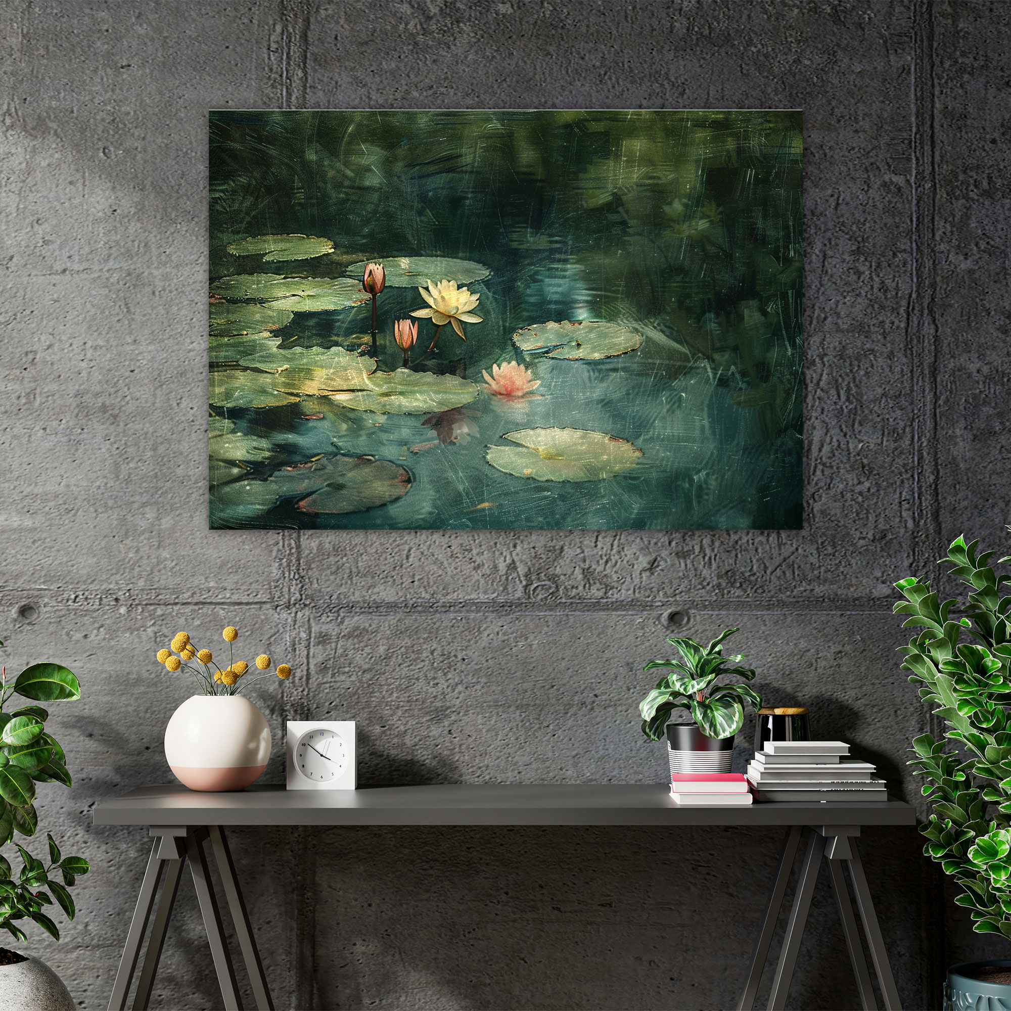 Serene Pond Canvas Print - Claude Monet, Claude Monet, Wall Decoration, Canvas Print