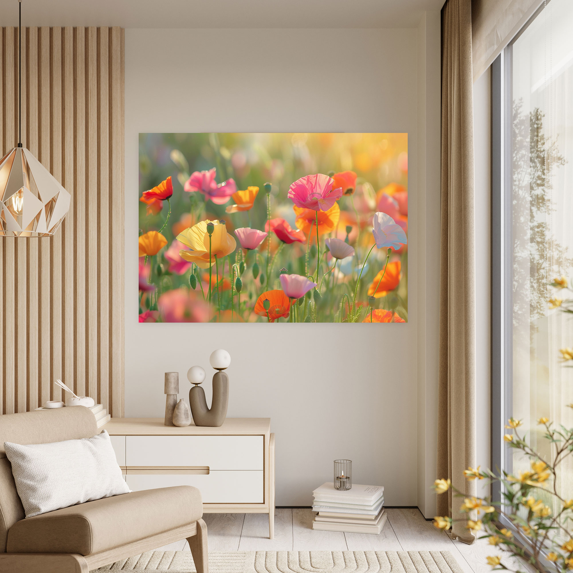 Colorful Poppies Wall Art - Claude Monet, Canvas Wall Art, Colorful Poppies, Wall Decoration
