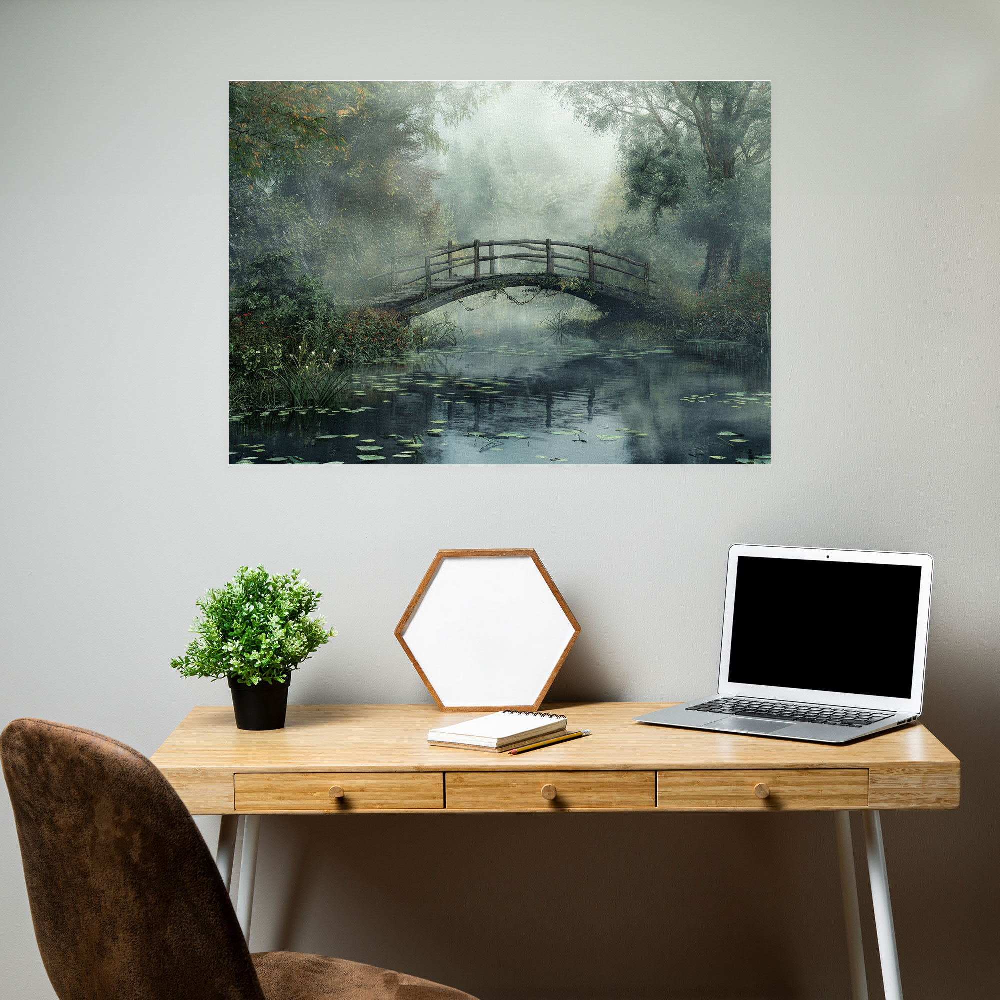 Sisli Sabah Manzara Tablosu - Claude Monet Kanvas Tablo Sanatı Sisli Sabah Manzarası