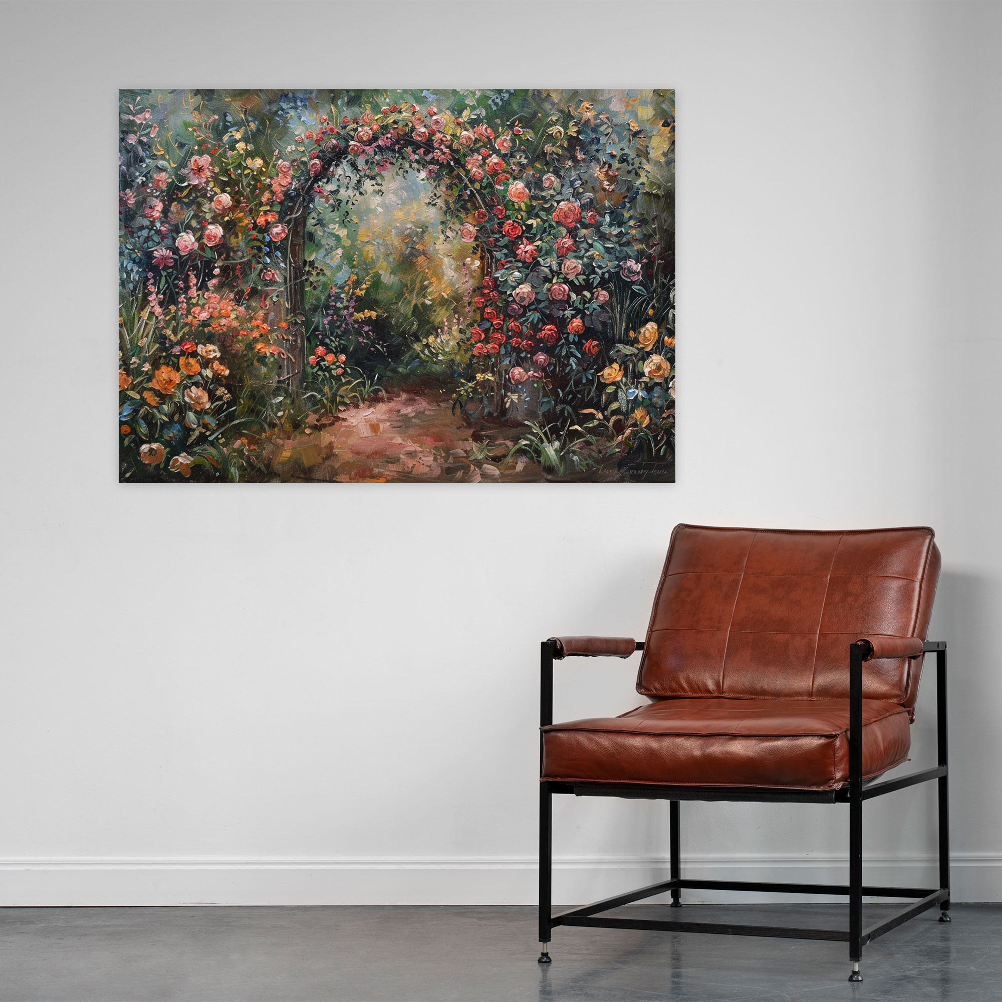 Cozy Garden Corner Canvas Print - Claude Monet, Wall Decoration, Wall Art, Home Decoration
