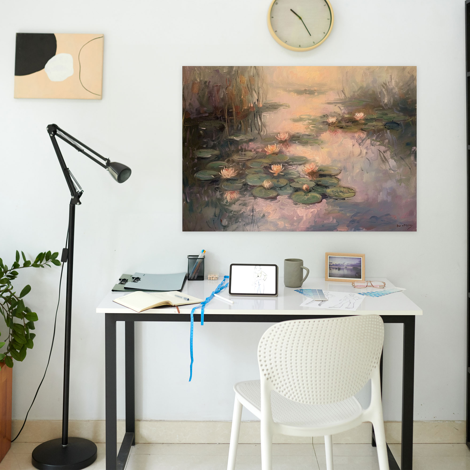 Claude Monet Water Lilies Canvas Print - Claude Monet, Wall Decoration, Home Decoration, Canvas Print