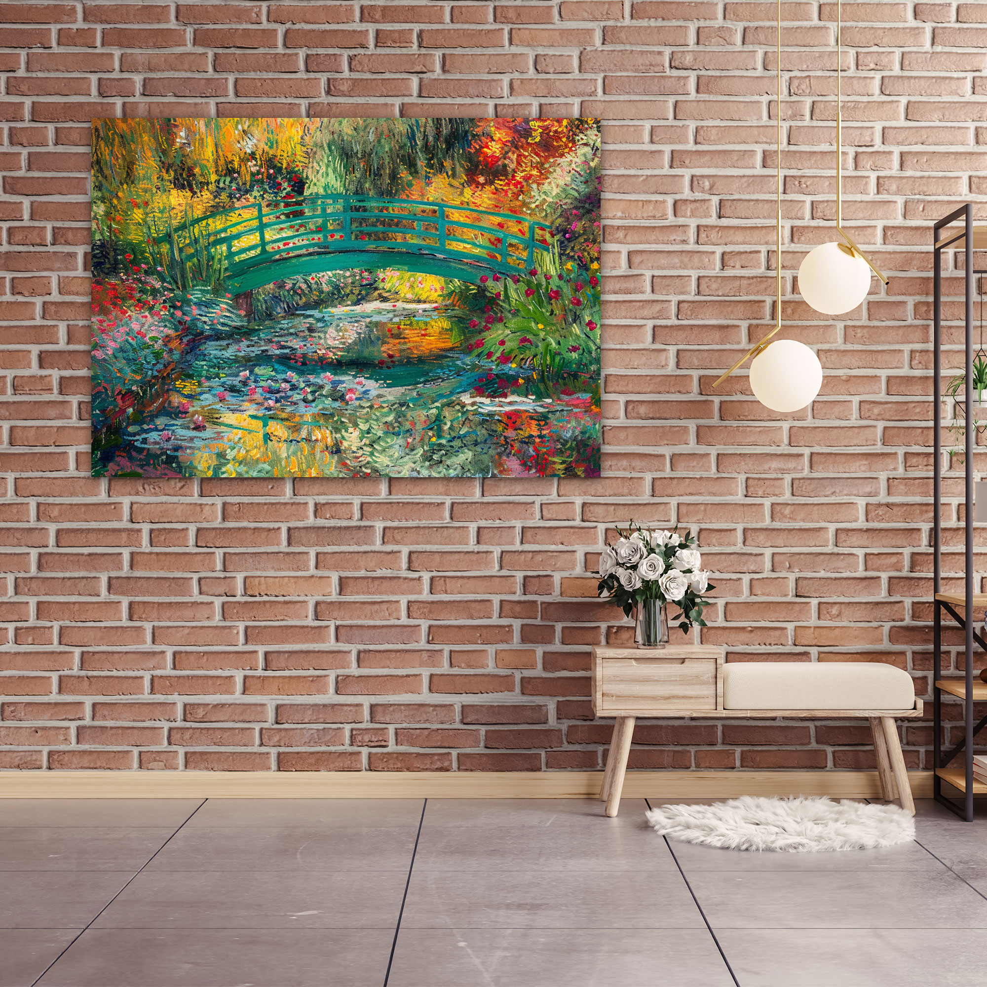 Claude Monet Garden Canvas Print - Claude Monet, Canvas Wall Art, Canvas Print, Home Decoration