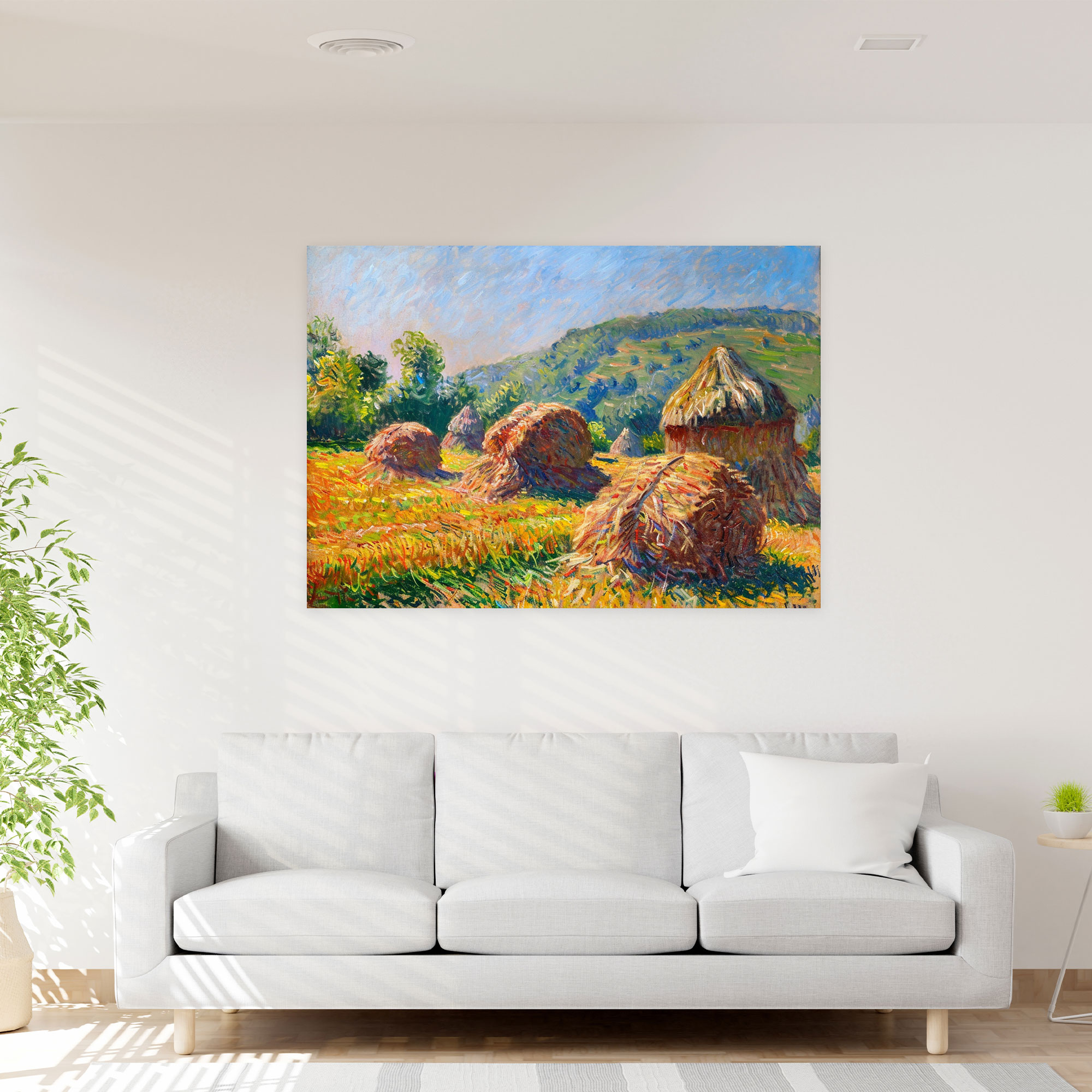 Claude Monet French Countryside Canvas Print - Claude Monet, Home Decoration, Canvas, Wall Decoration