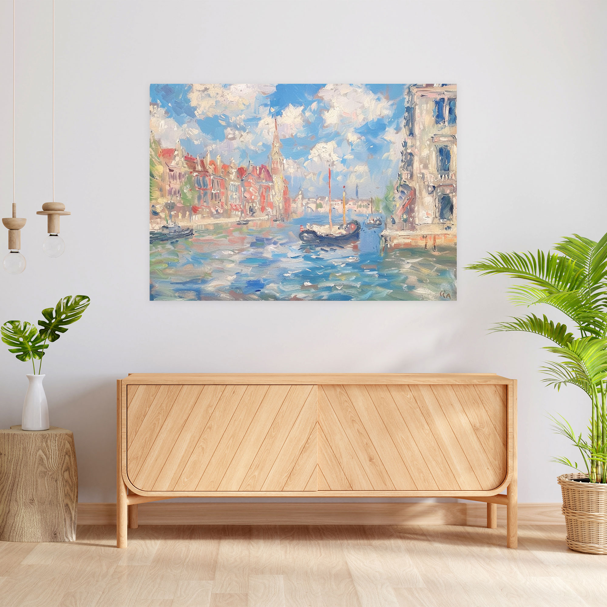 Claude Monet Cityscape Canvas Print - Claude Monet, Canvas, Home Decoration, Canvas Wall Art