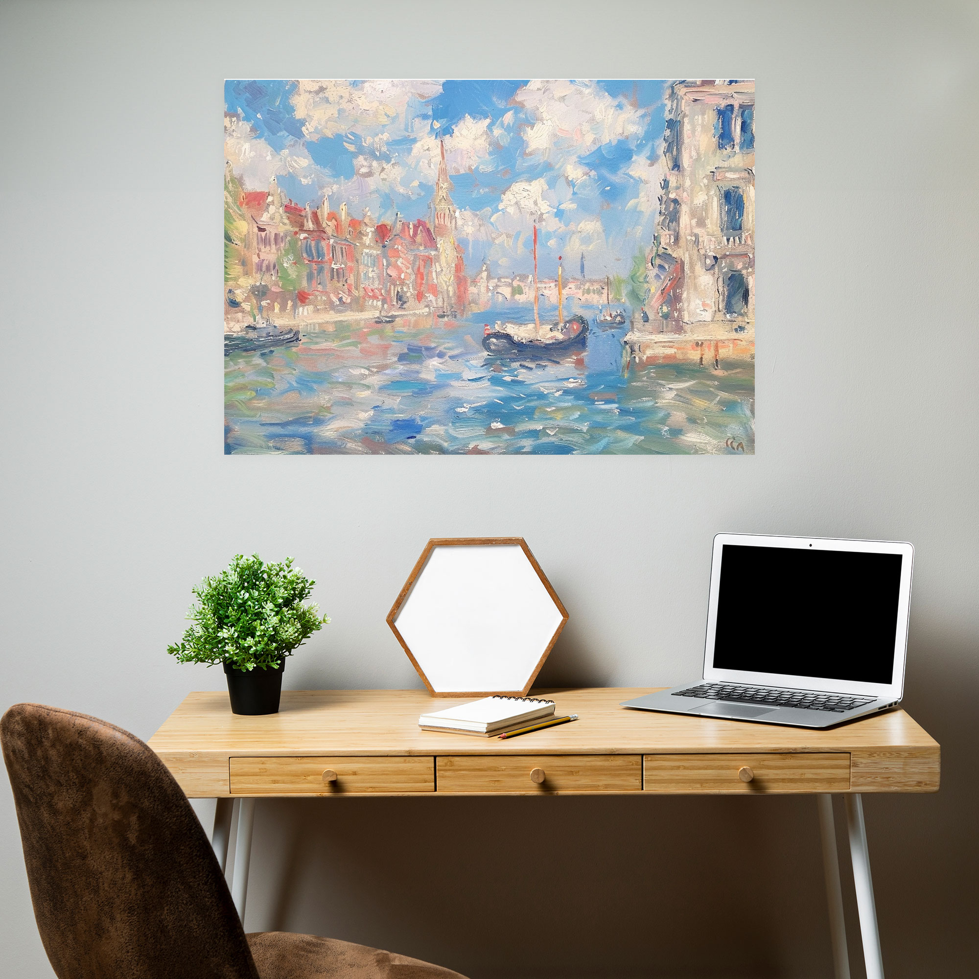 Claude Monet Cityscape Canvas Print - Claude Monet, Canvas, Home Decoration, Canvas Wall Art