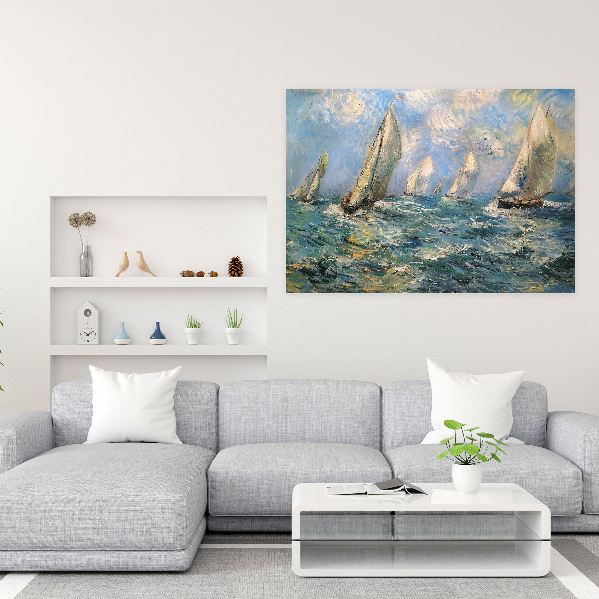 Claude Monet Seascape Canvas Print - Claude Monet, Canvas Wall Art, Wall Art, Canvas