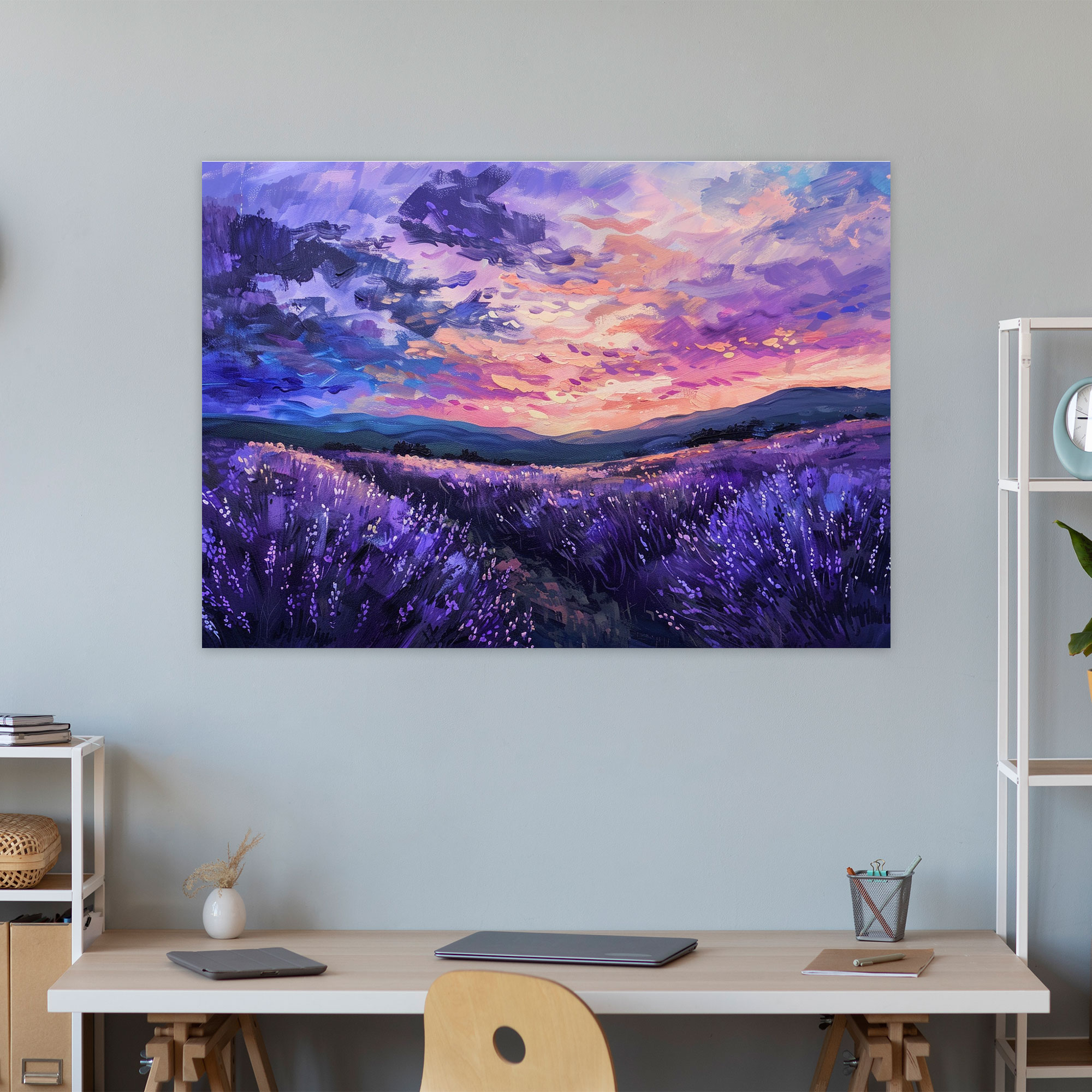 Claude Monet Lavender Fields Canvas Print - Claude Monet, Claude Monet, Canvas, Wall Decoration