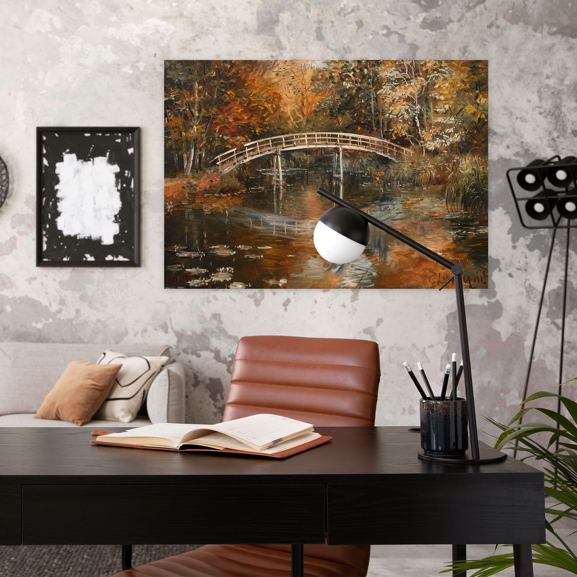 Claude Monet Bridge Over Pond Wall Art - Claude Monet, Canvas, Canvas Wall Art, Home Decoration