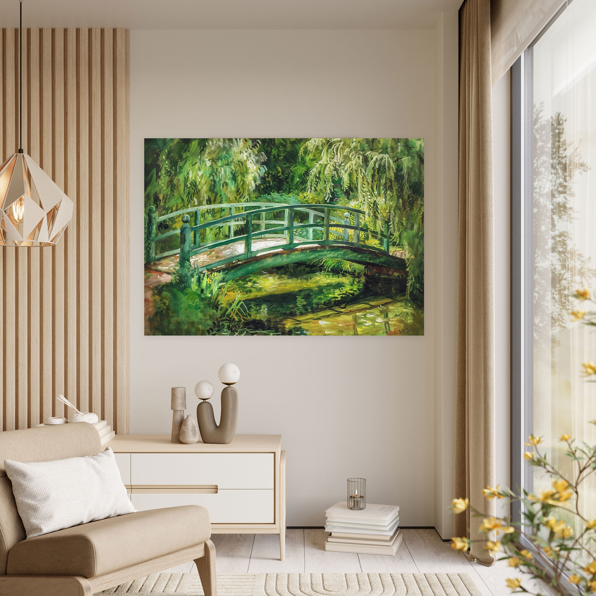 Claude Monet Japanese Bridge Wall Art - Claude Monet, Claude Monet, Canvas, Wall Art