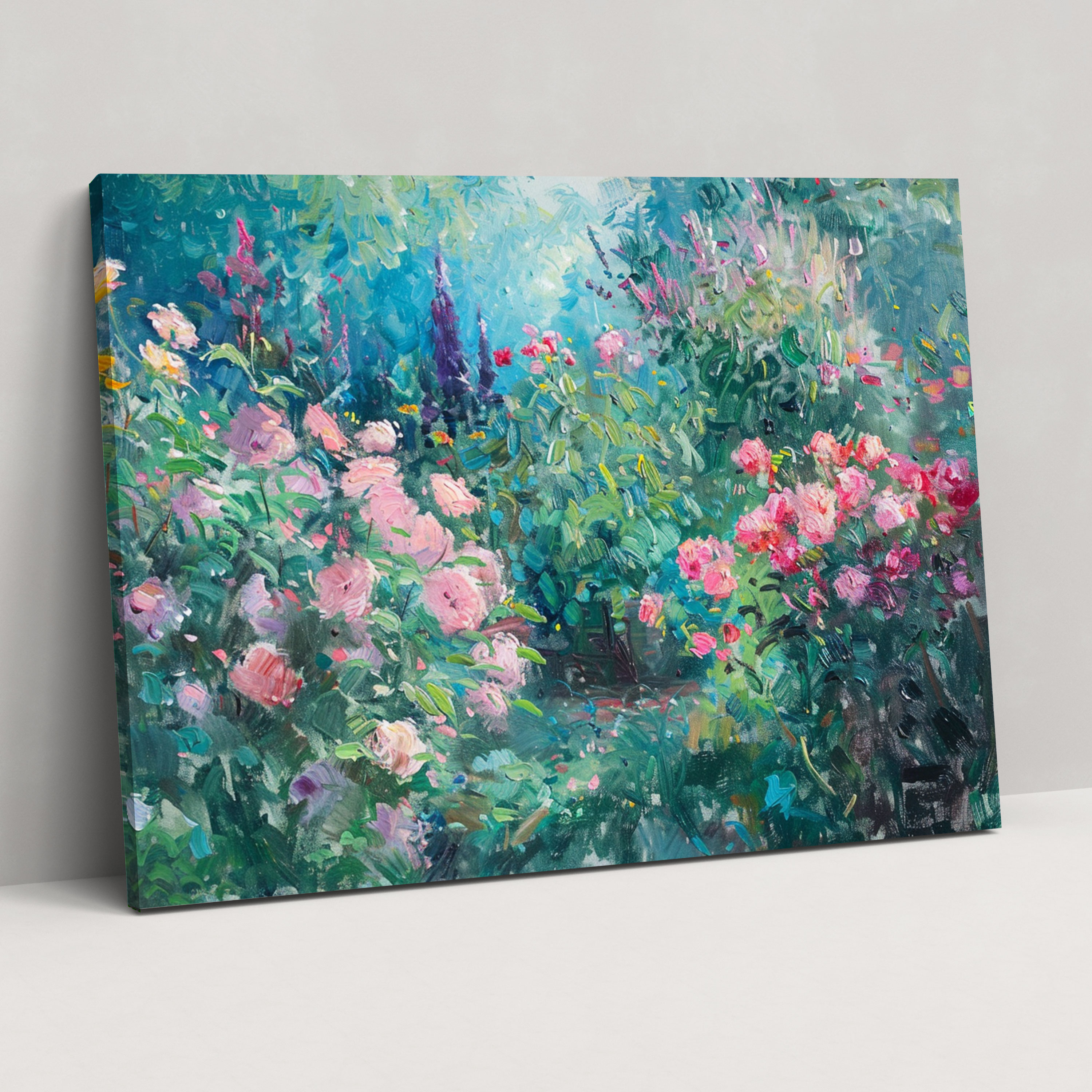 Impressionist Garden Claude Monet Wall Art - Claude Monet, Impressionist Garden, Canvas, Claude Monet