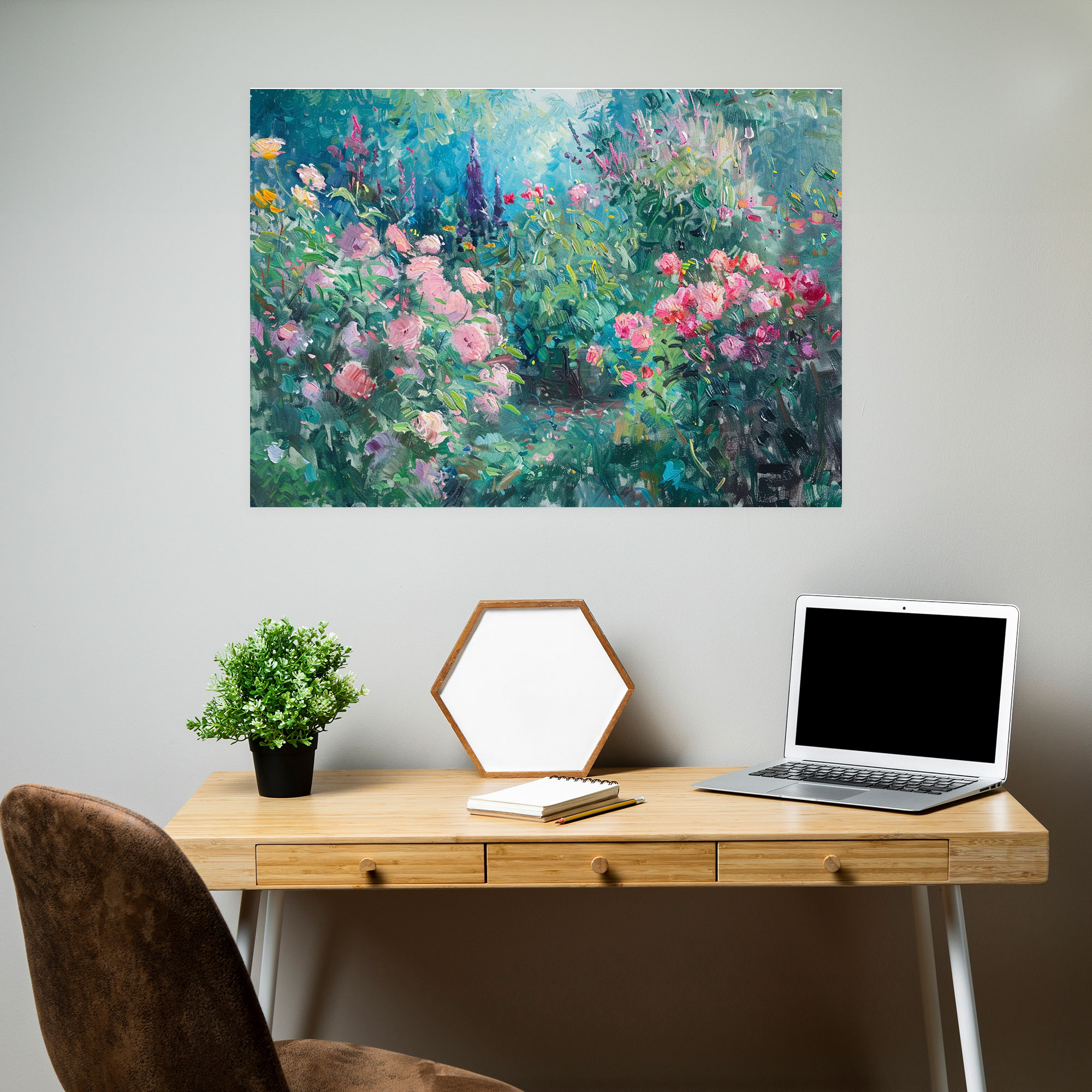 Impressionist Garden Claude Monet Wall Art - Claude Monet, Impressionist Garden, Canvas, Claude Monet