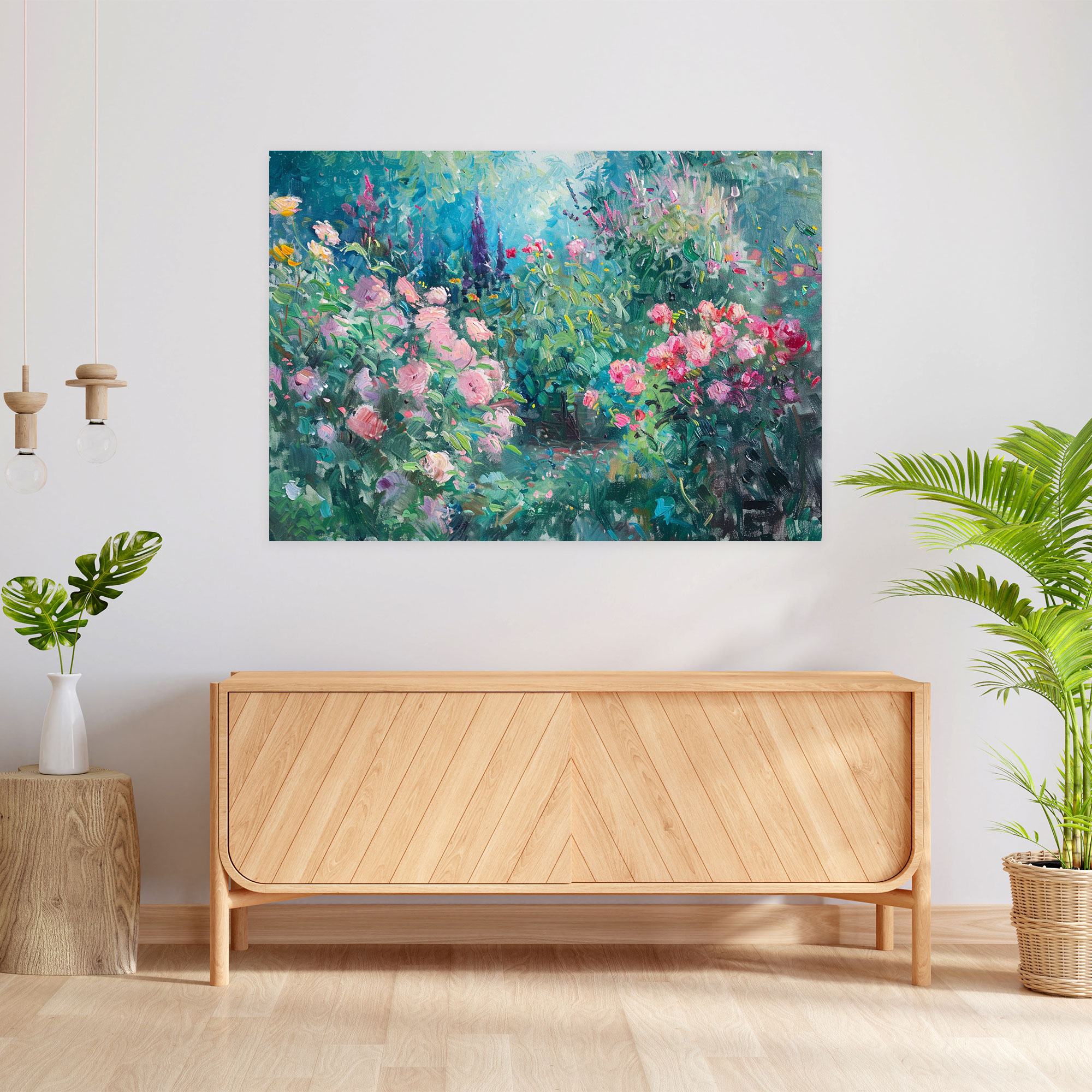 Impressionist Garden Claude Monet Wall Art - Claude Monet, Impressionist Garden, Canvas, Claude Monet
