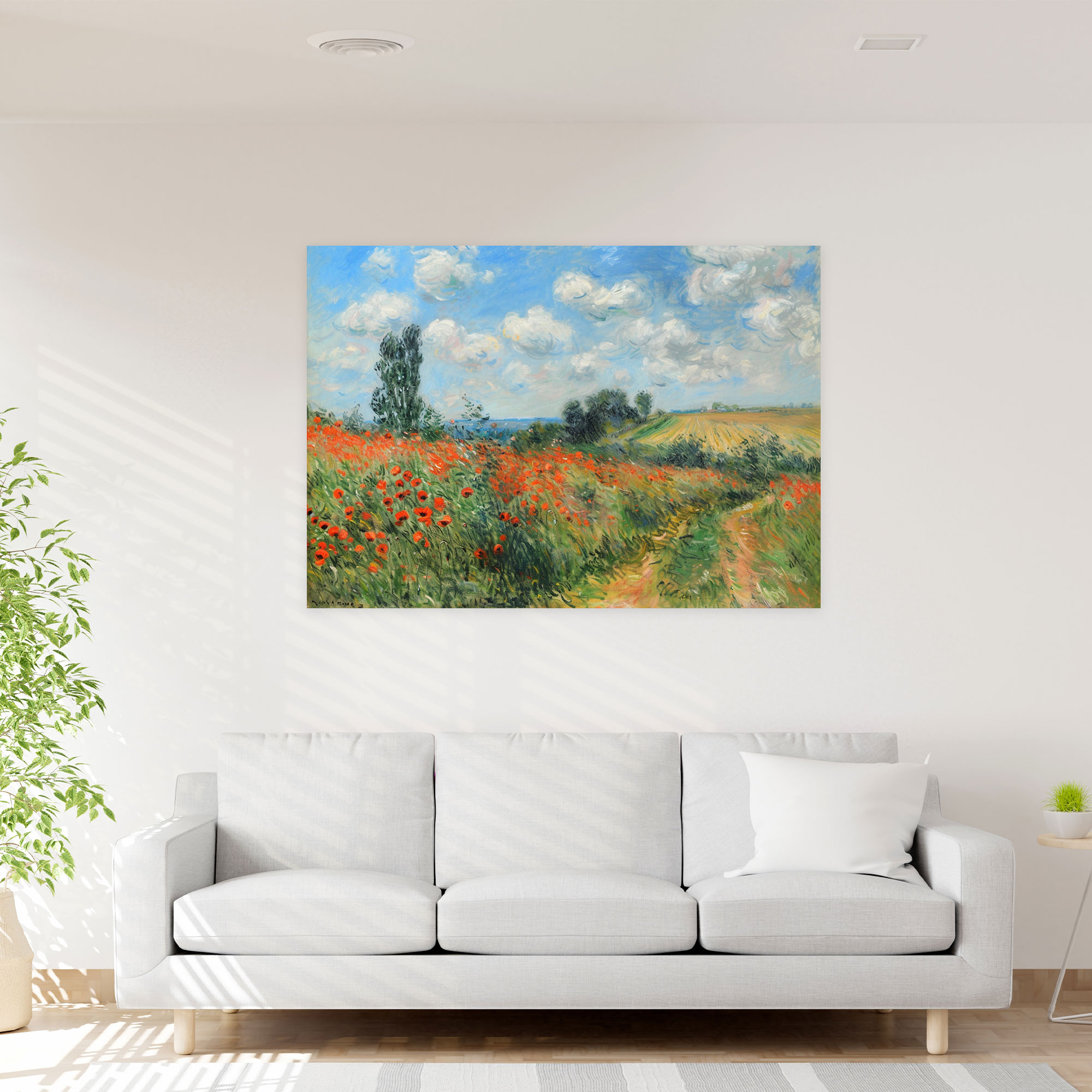 Poppy Field Claude Monet Wall Art - Claude Monet, Poppy Field, Home Decoration, Claude Monet
