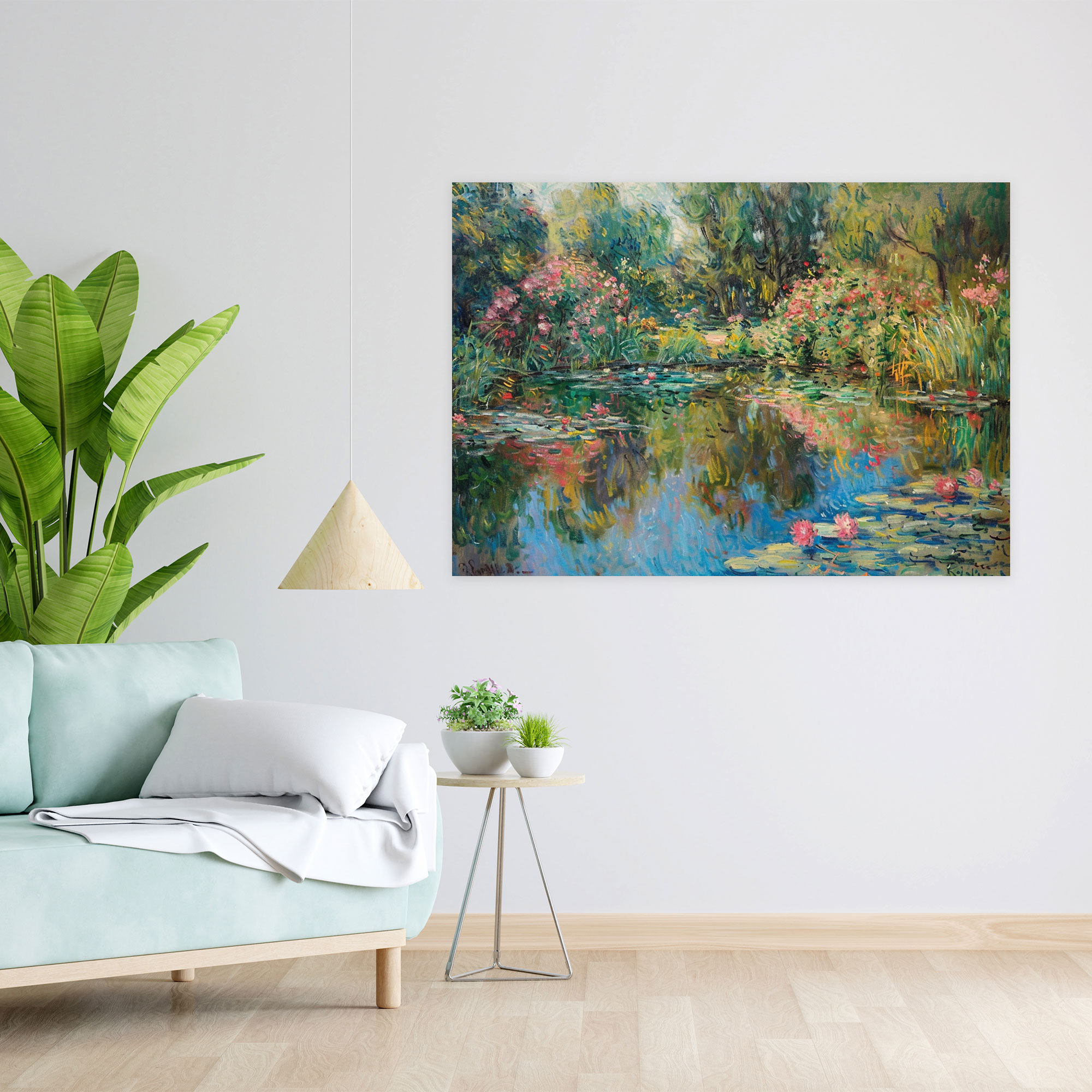 Giverny Garden Claude Monet Canvas Print - Claude Monet, Canvas Print, Claude Monet, Home Decoration