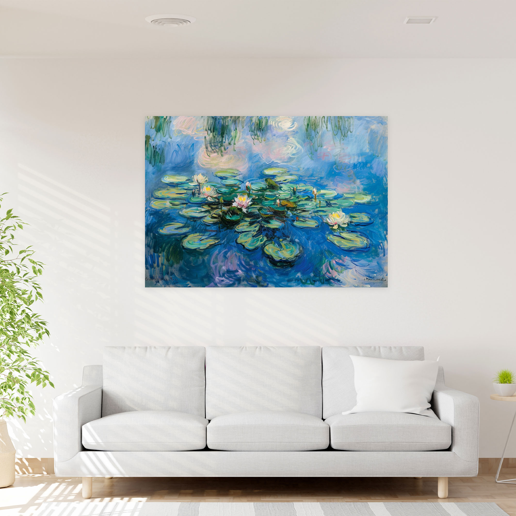 Claude Monet Water Lilies Canvas Print - Claude Monet, Canvas Wall Art, Home Decoration, Wall Art