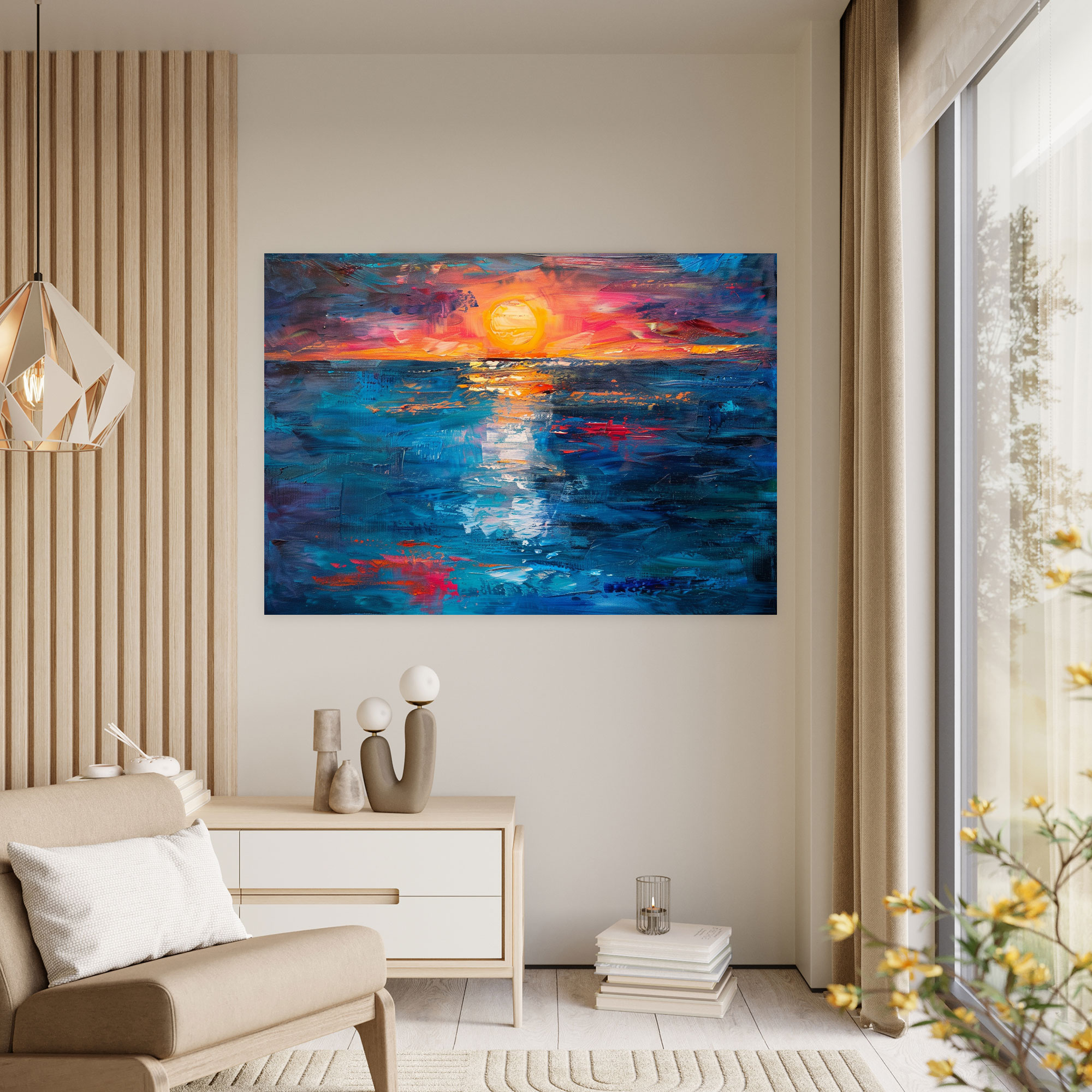 Claude Monet Impression, Sunrise Wall Art - Claude Monet, Home Decoration, Wall Art, Canvas