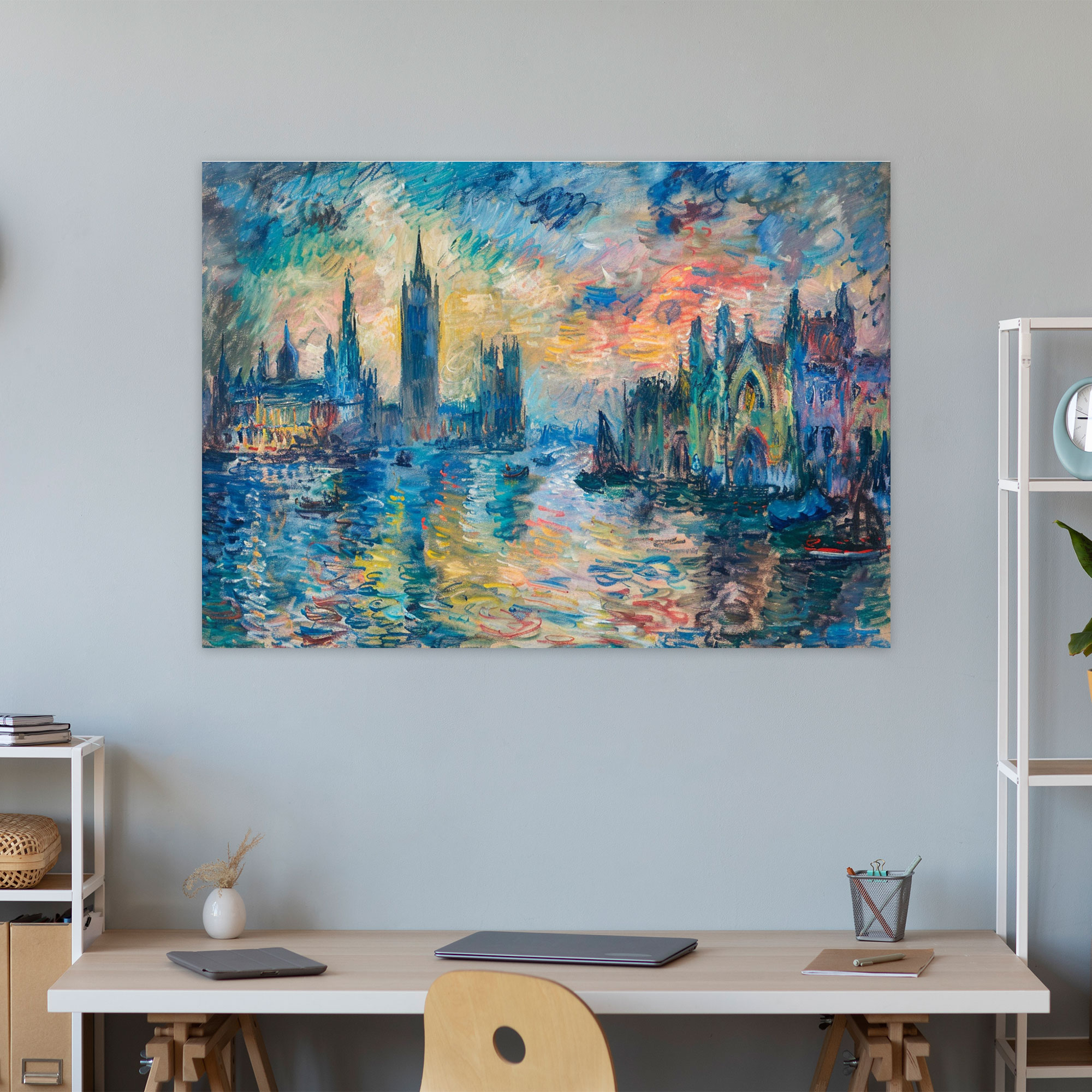 Claude Monet Rouen Cathedral Series Canvas Print - Claude Monet, Canvas, Home Decoration, Canvas Wall Art